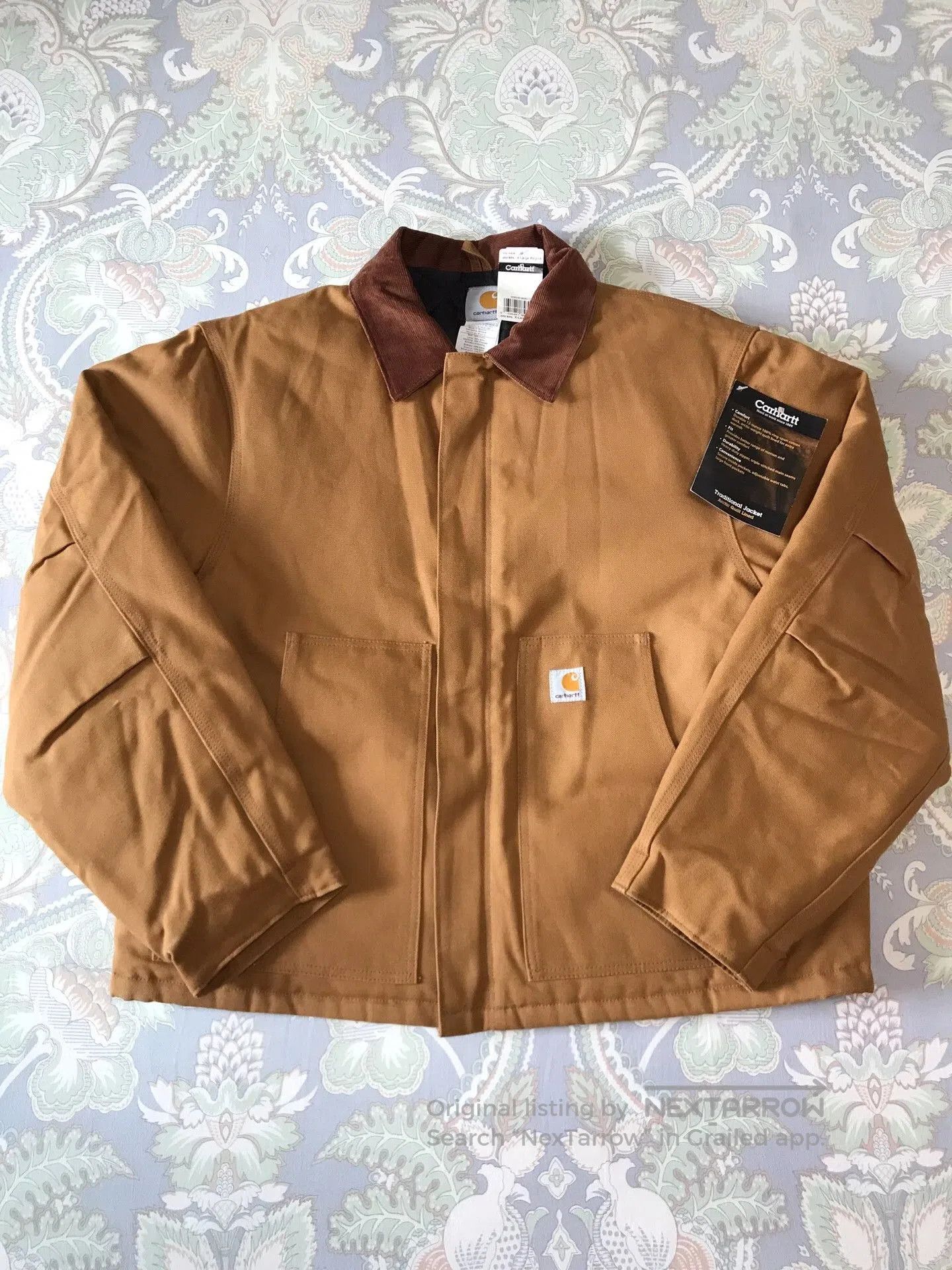 Carhartt Carhartt J002 Brown Canvas Work Jacket. Size US XL / EU 56 / 4 - 1 Thumbnail
