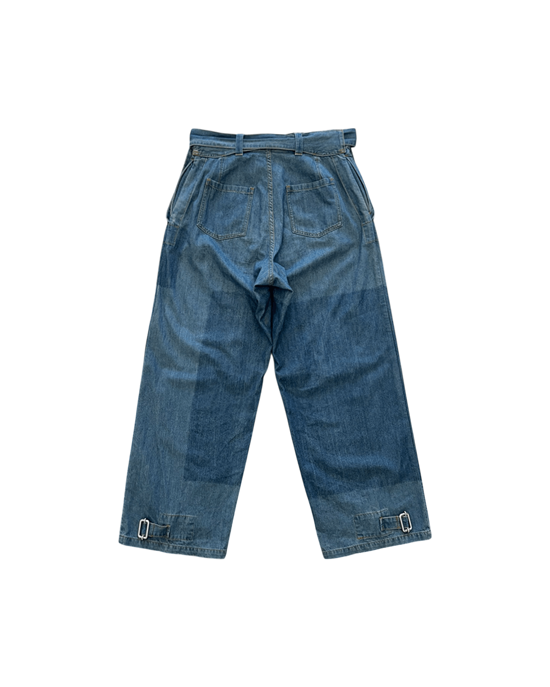 JW Anderson JW Anderson Belted Detail Mid Blue Denim Pants Size US 31 - 5 Thumbnail