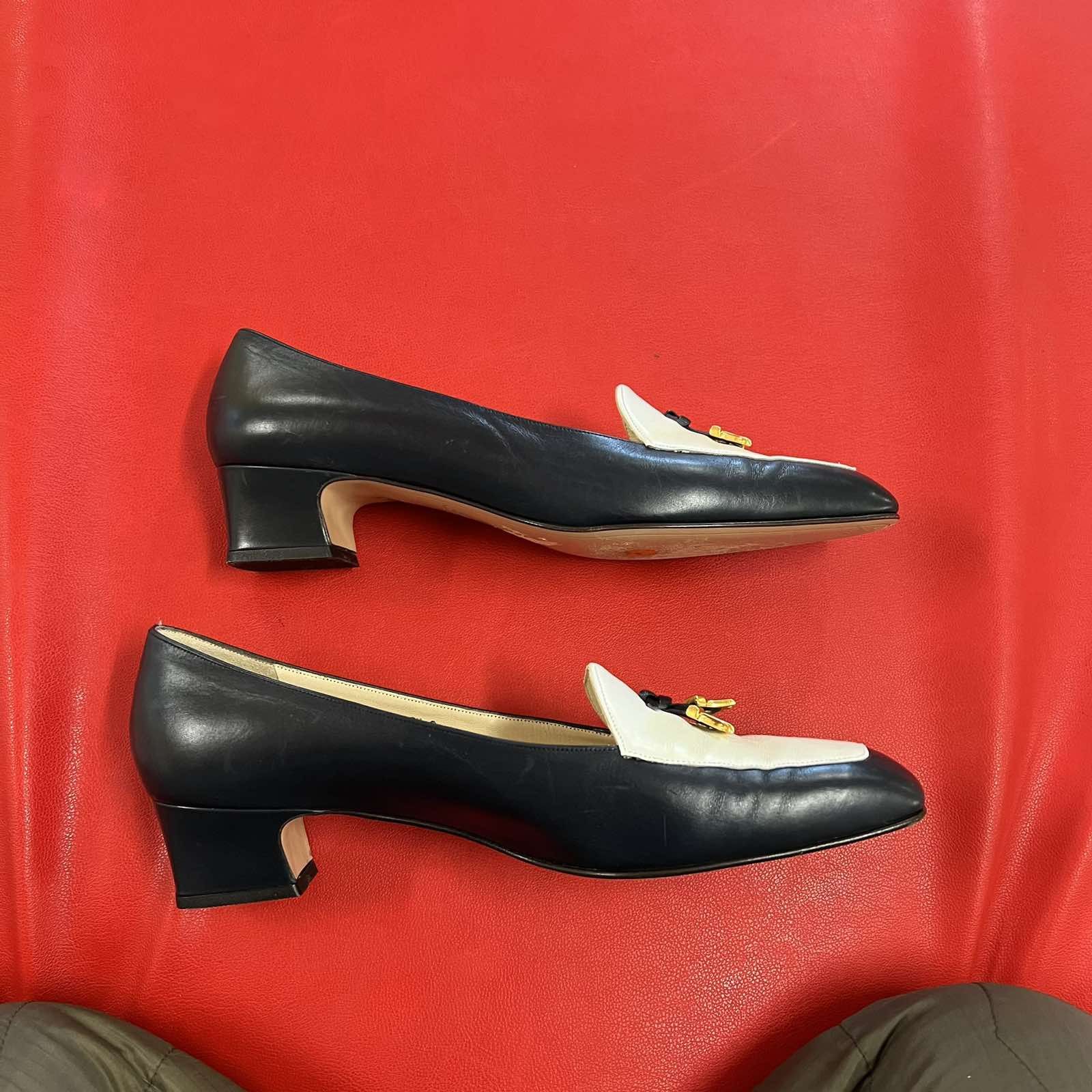 Bally × Designer Vintage Bally Loafers Hells Blue Sz 6.5 Size US 6.5 / IT 36.5 - 4 Thumbnail
