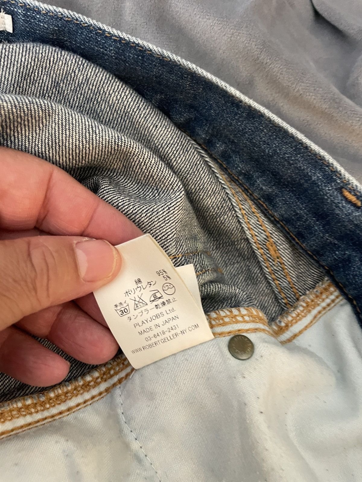 Robert Geller Distressed torn Cropped Jeans Size US 34 / EU 50 - 12 Thumbnail