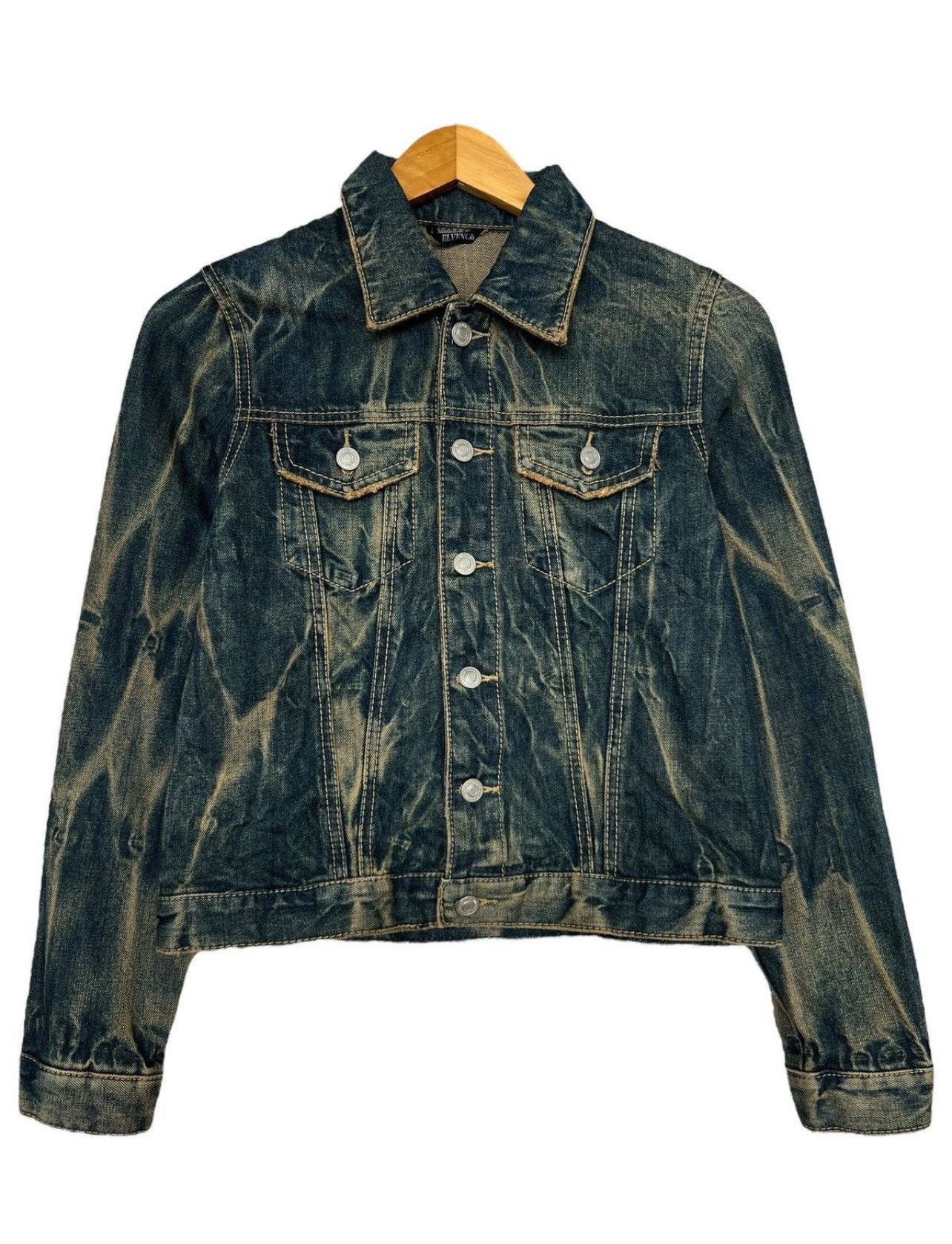 Hysteric Glamour Elvence Japanese Brand Mudwash Denim Jacket Size S / US 4 / IT 40 - 1 Thumbnail