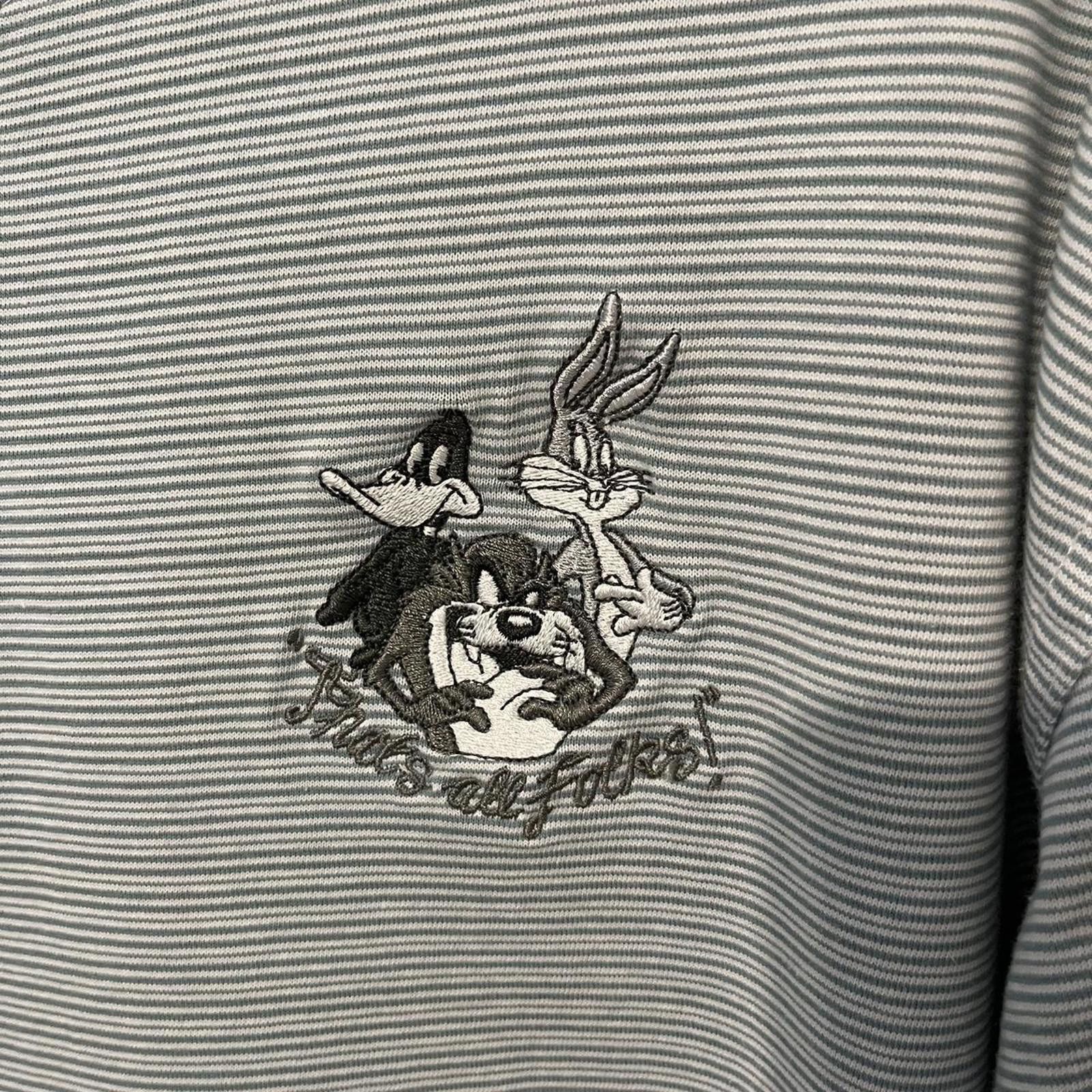 Designer Looney Tunes Vintage Long Sleeve Tee Size US XL / EU 56 / 4 - 2 Thumbnail