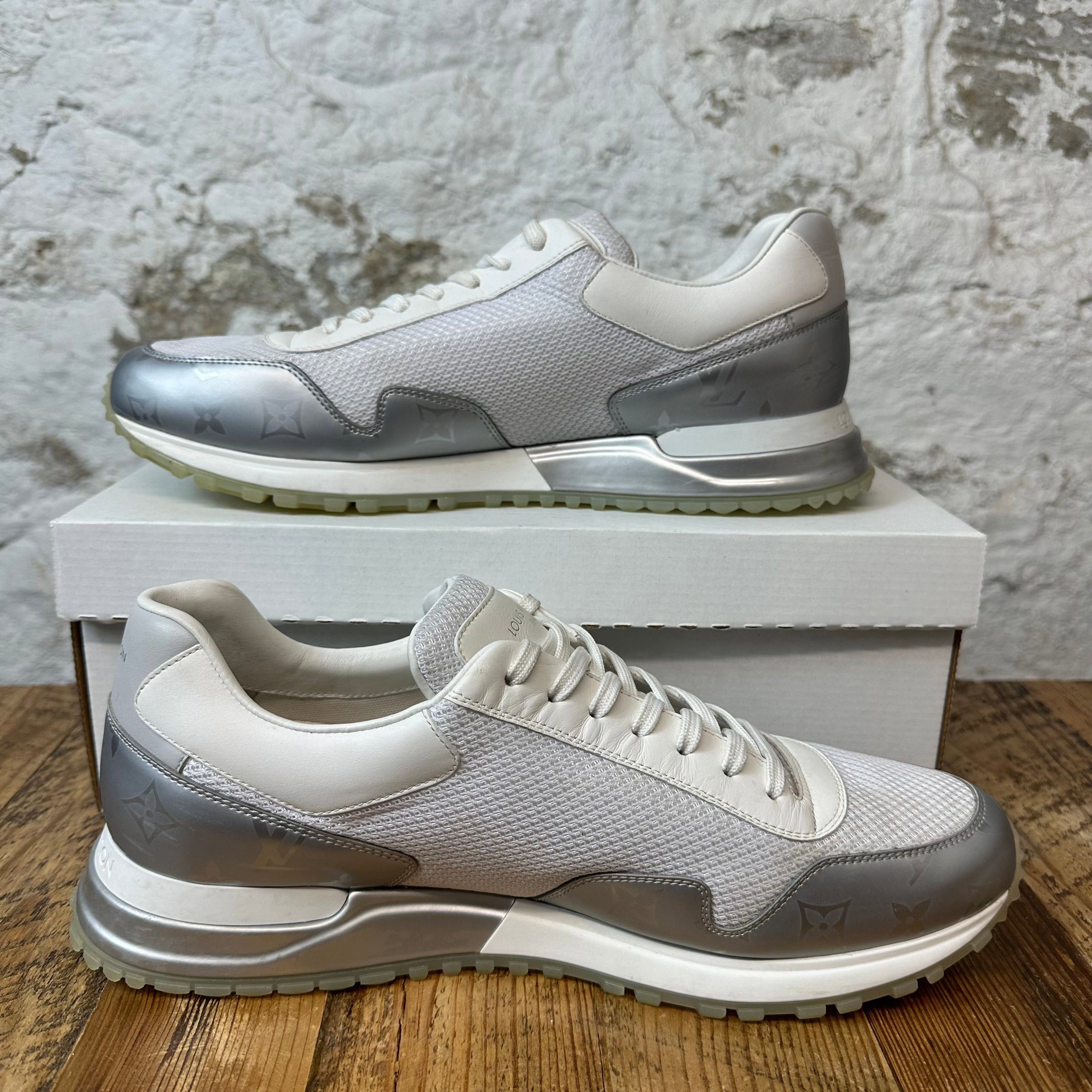 Louis Vuitton Louis Vuitton Silver White Runaway Sneaker Sz 11 (9.5LV) Size US 11 / EU 44 - 2 Thumbnail
