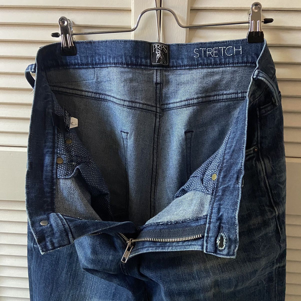 Prps PRPS Stretch Slim Blue Denim Jeans Pants Faded Color Dri Size US 33 - 6 Thumbnail