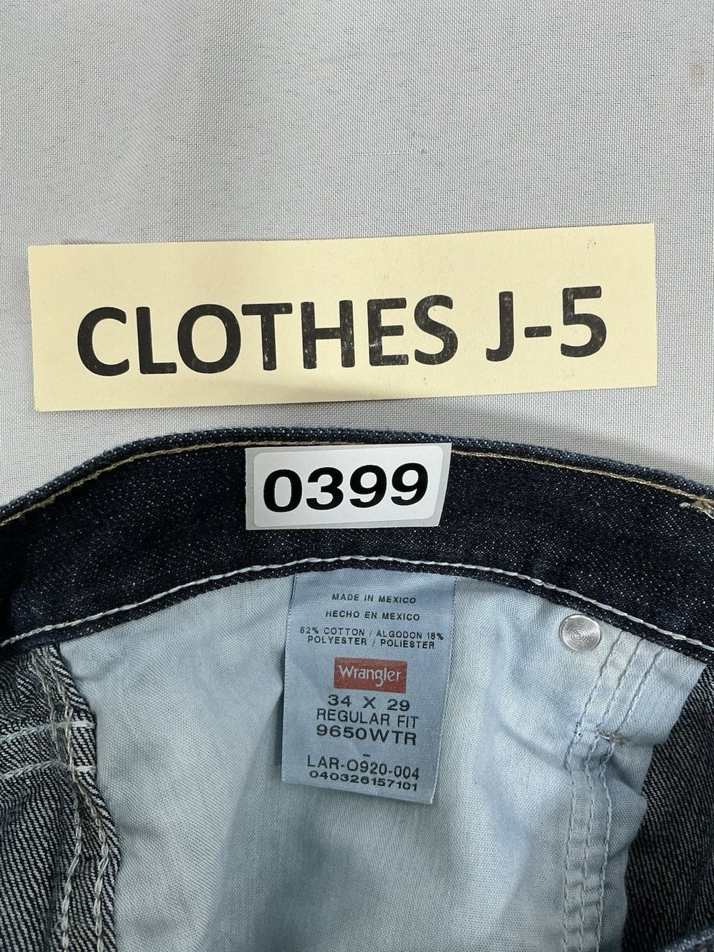 Wrangler Men's Wrangler Regular Fit Blue Jeans 34x29 Size US 34 / EU 50 - 3 Thumbnail