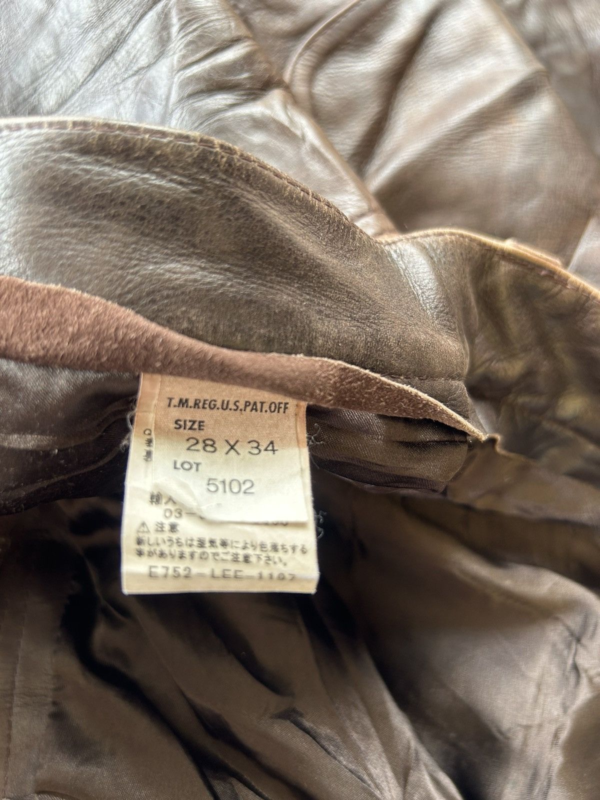 Genuine Leather × Lee Lee Riders Sanforized Boot Cut Leather Pant Size US 28 / EU 44 - 13 Thumbnail