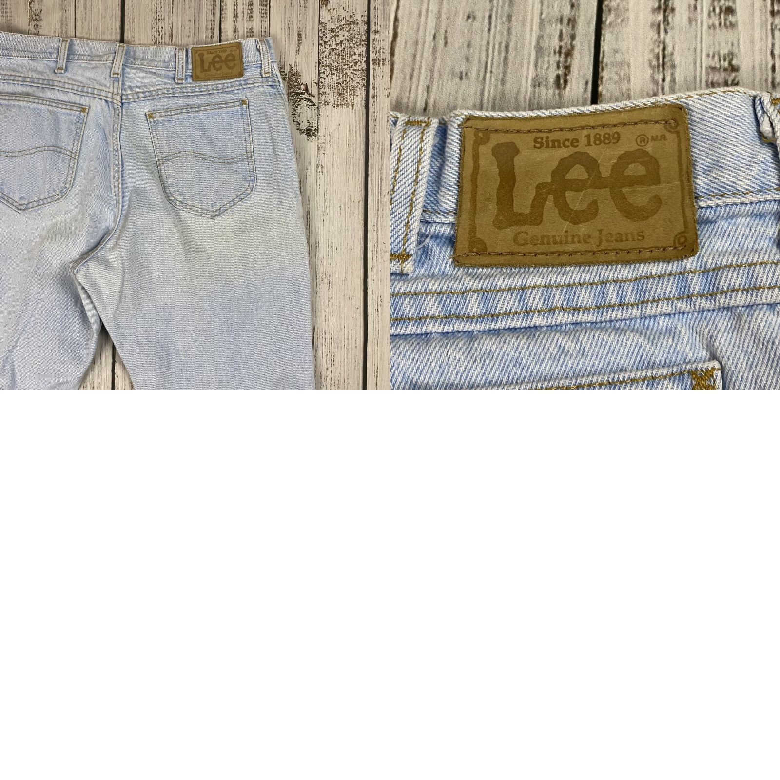 Lee VINTAGE Lee Classic Fit Jeans 38x30 Men Light Wash Blue 90s Denim United States Size US 38 / EU 54 - 8 Thumbnail