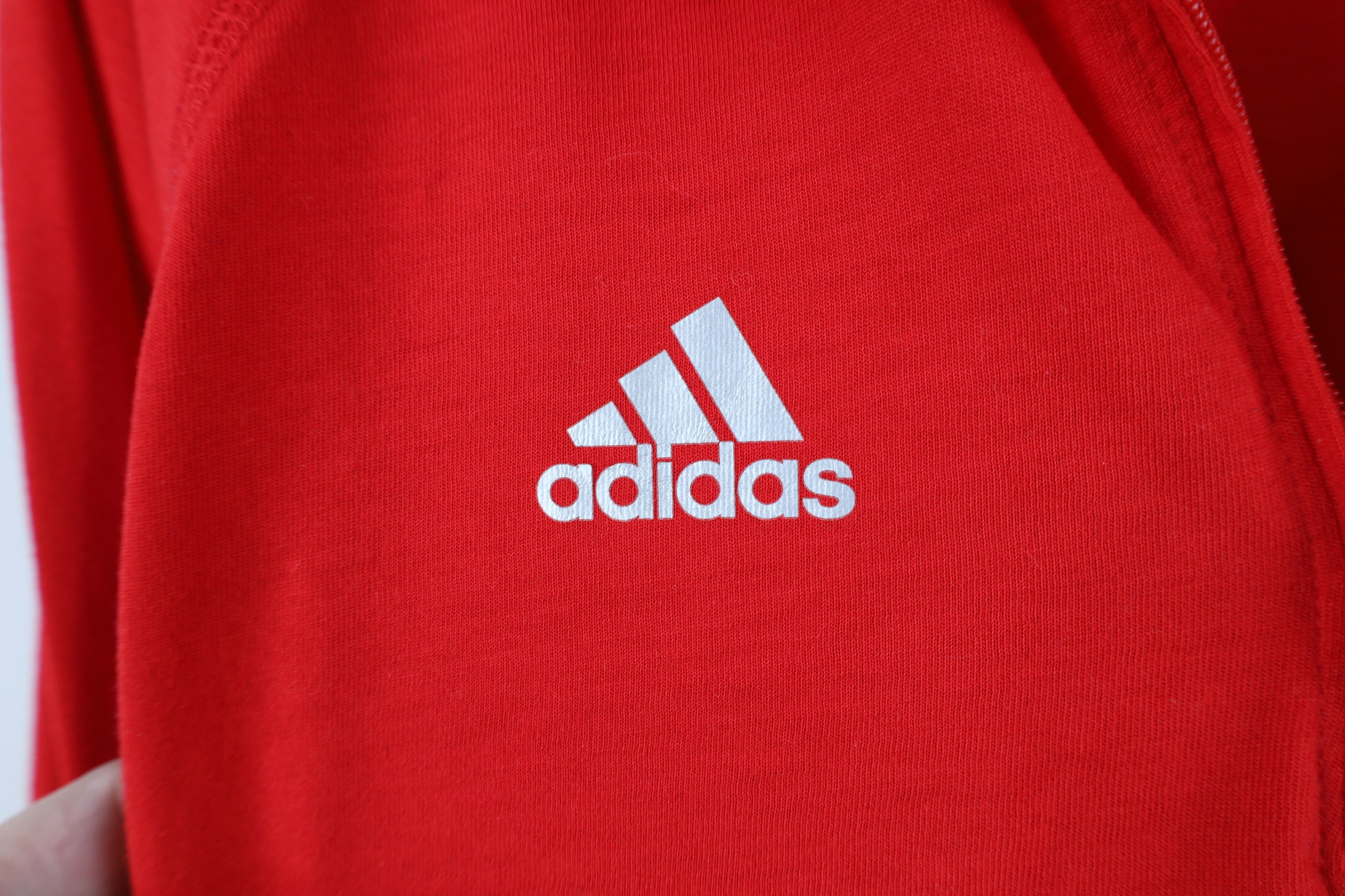 Adidas Adidas Red Wings Hockey Half Zip Pullover T-Shirt Red Size US M / EU 48-50 / 2 - 6 Thumbnail