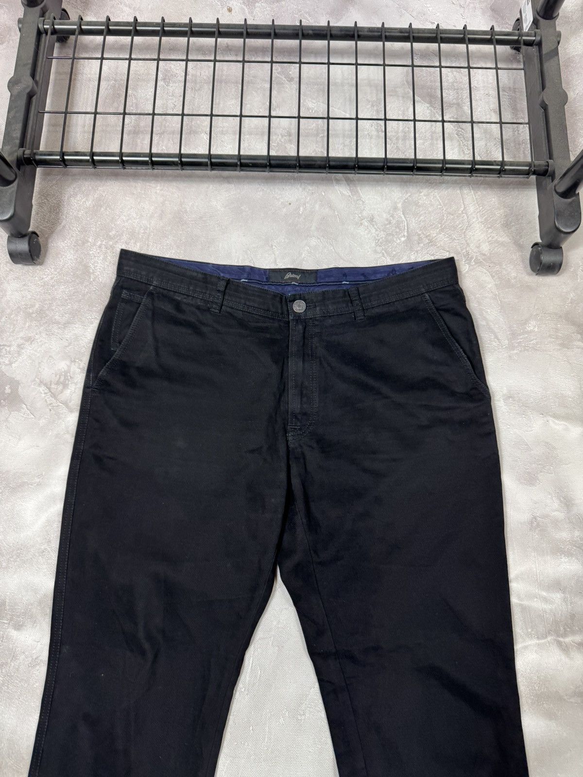 Brioni Vintage Brioni Men's Black Denim Pants Size US 41 - 2 Thumbnail