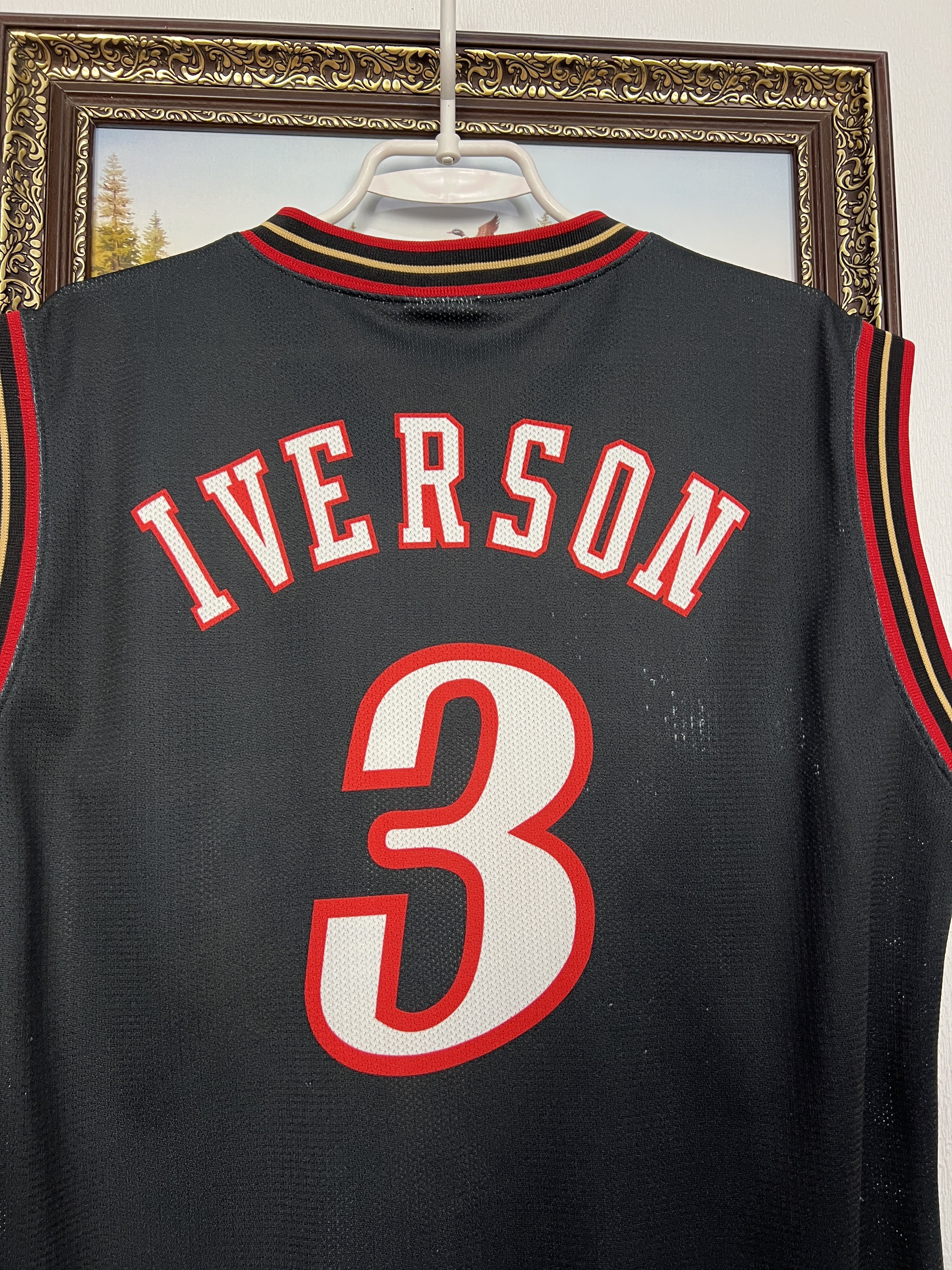 Champion Vintage Philadelphia 76ers Sixers NBA Iverson Jersey Shirt Size US L / EU 52-54 / 3 - 11 Thumbnail