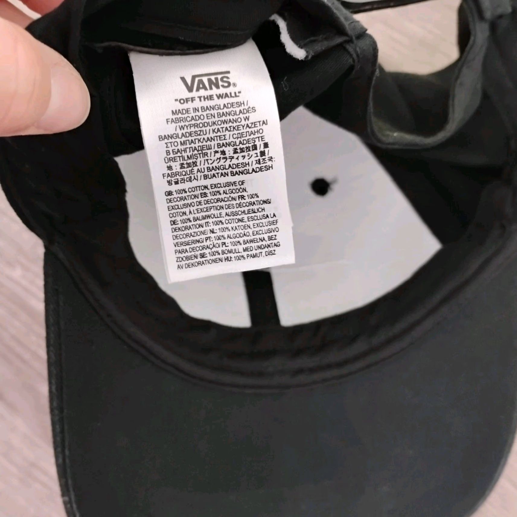 Vans VANS Snapback Hat Black 100% Cotton Adjustable Breathable Lightweight Men One Size Cap Cap? Size ONE SIZE - 7 Thumbnail