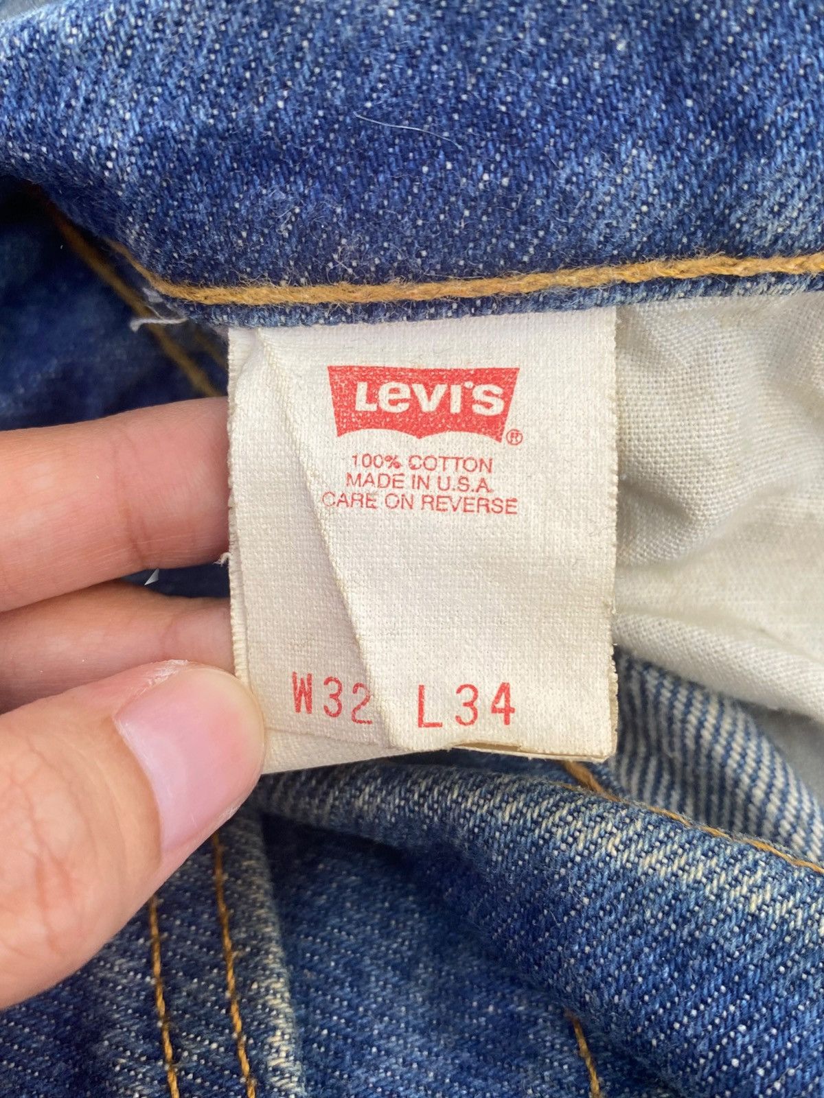 Levi's Vintage Levi’s Acid Blue Wash Style Loose Jeans Size US 32 / EU 48 - 11 Thumbnail