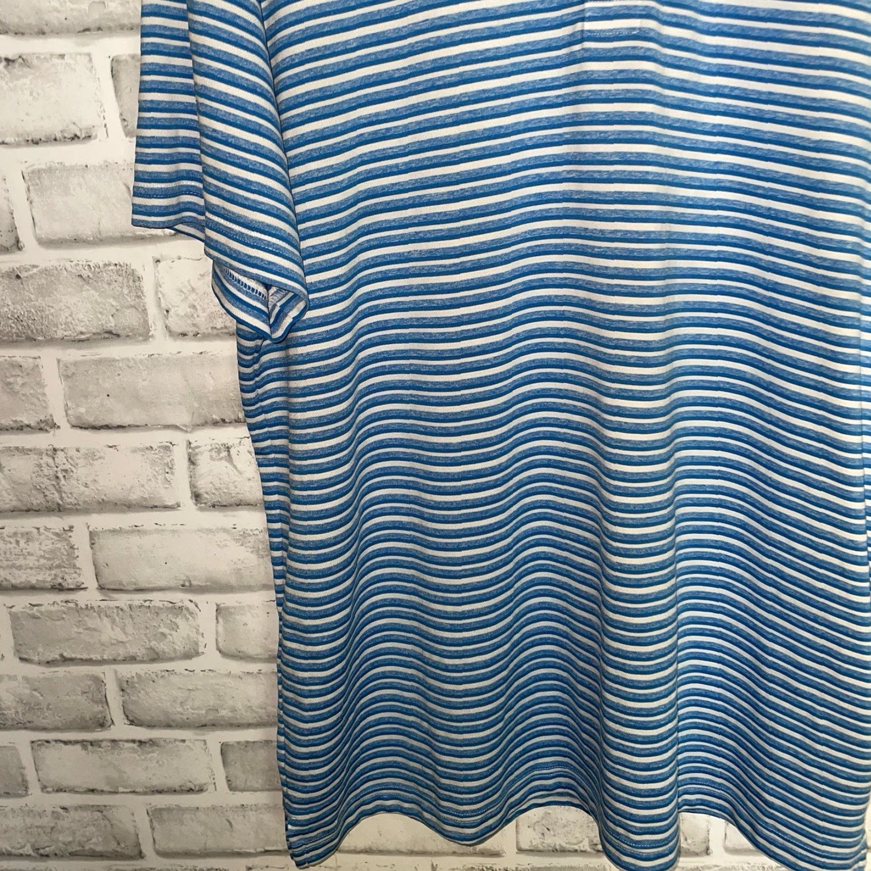 Puma Puma Polo Shirt Striped Blue XL Mens Athletic Polo Shirt Size US XL / EU 56 / 4 - 3 Thumbnail
