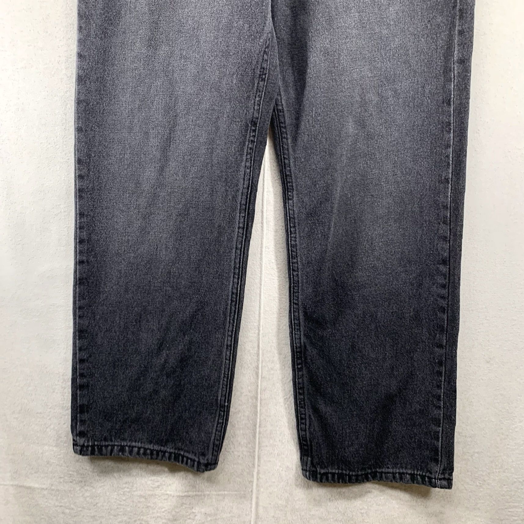 Levi's VINTAGE Levi's Women's Jeans 14 Regular Black Denim High Rise Straight Adjustable Waist 90s Classic Size 36" / US 14 / IT 50 - 7 Thumbnail