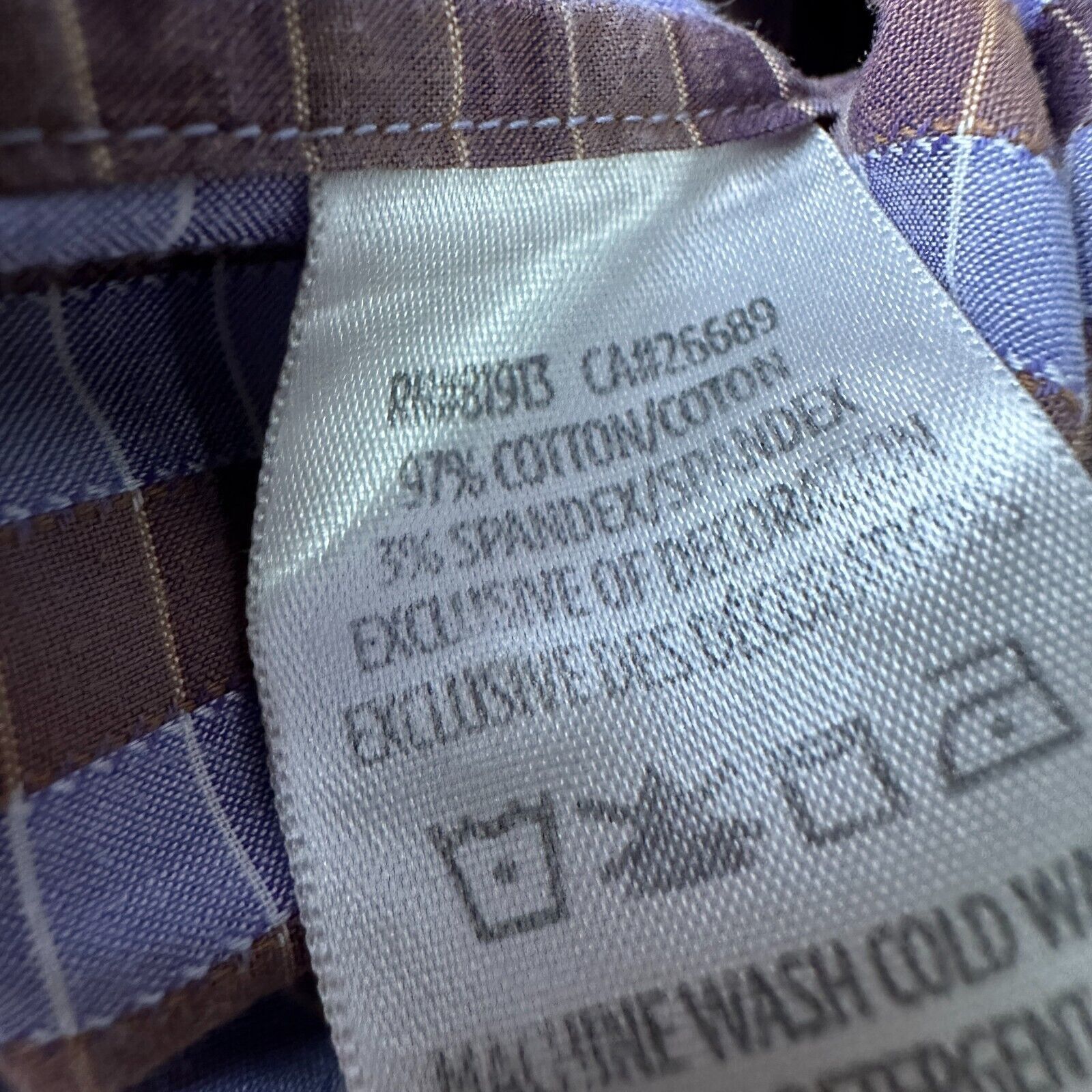 Robert Graham Robert Graham Shirt Men XL Purple Brown Check Button Up Size US XL / EU 56 / 4 - 8 Thumbnail