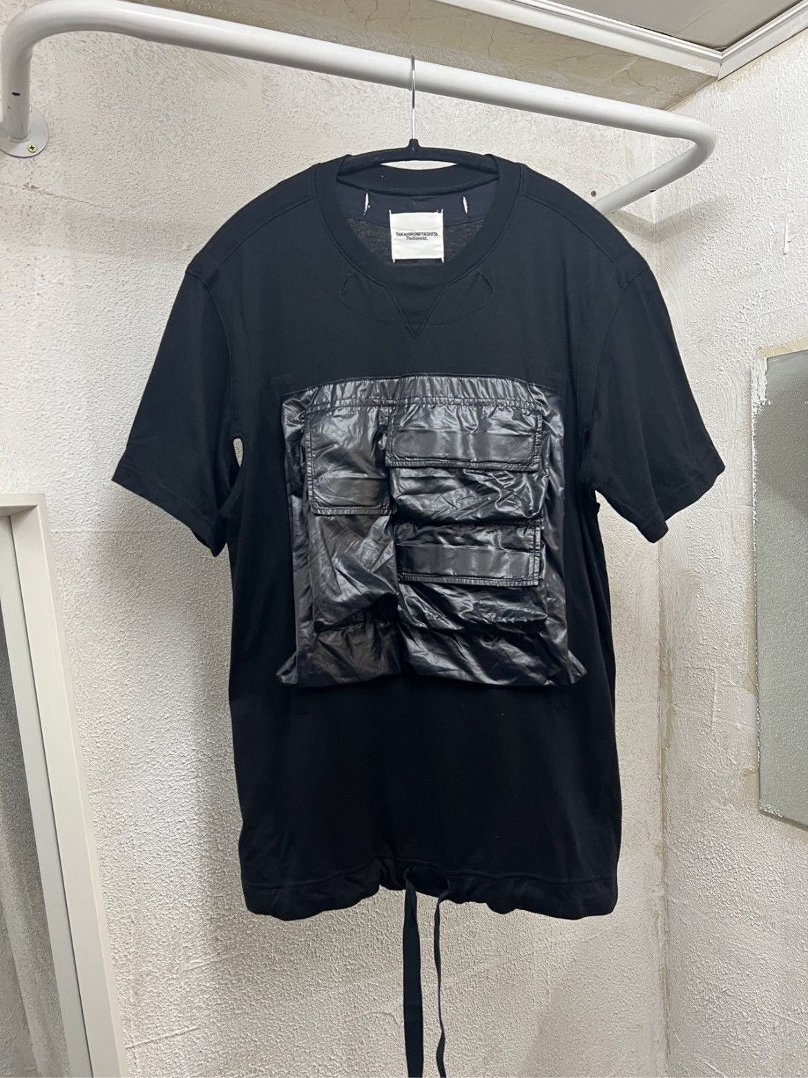image of Takahiromiyashita The Soloist 17Aw Front Pocket Tee in Black, Men's (Size Medium)