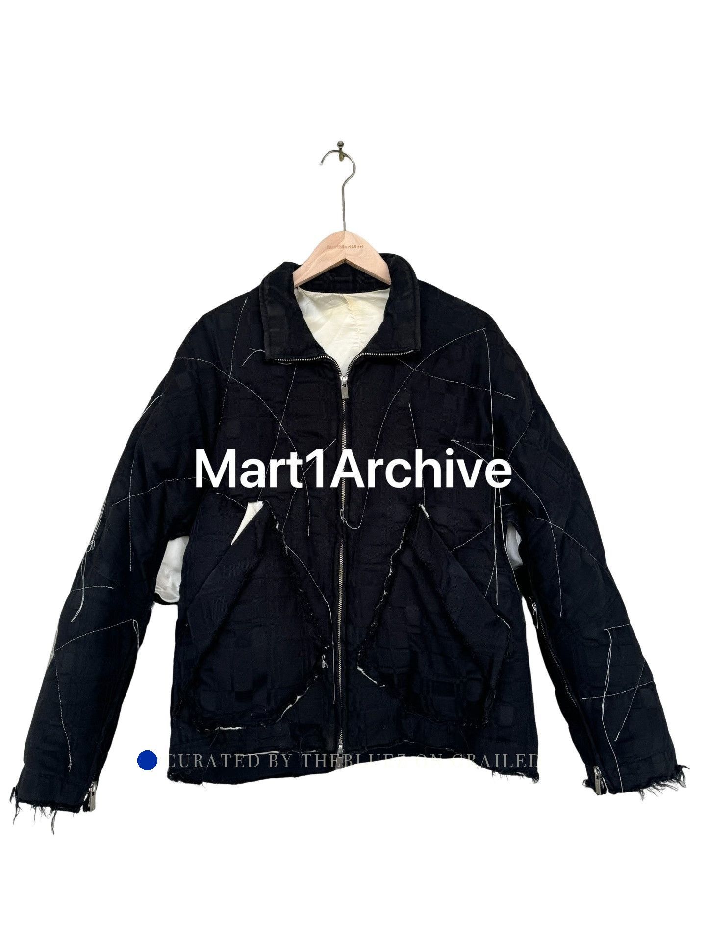 Sulvam Black Quilted Zip-Up Jacket with Stitch Details Size US S / EU 44-46 / 1 - 1 Thumbnail