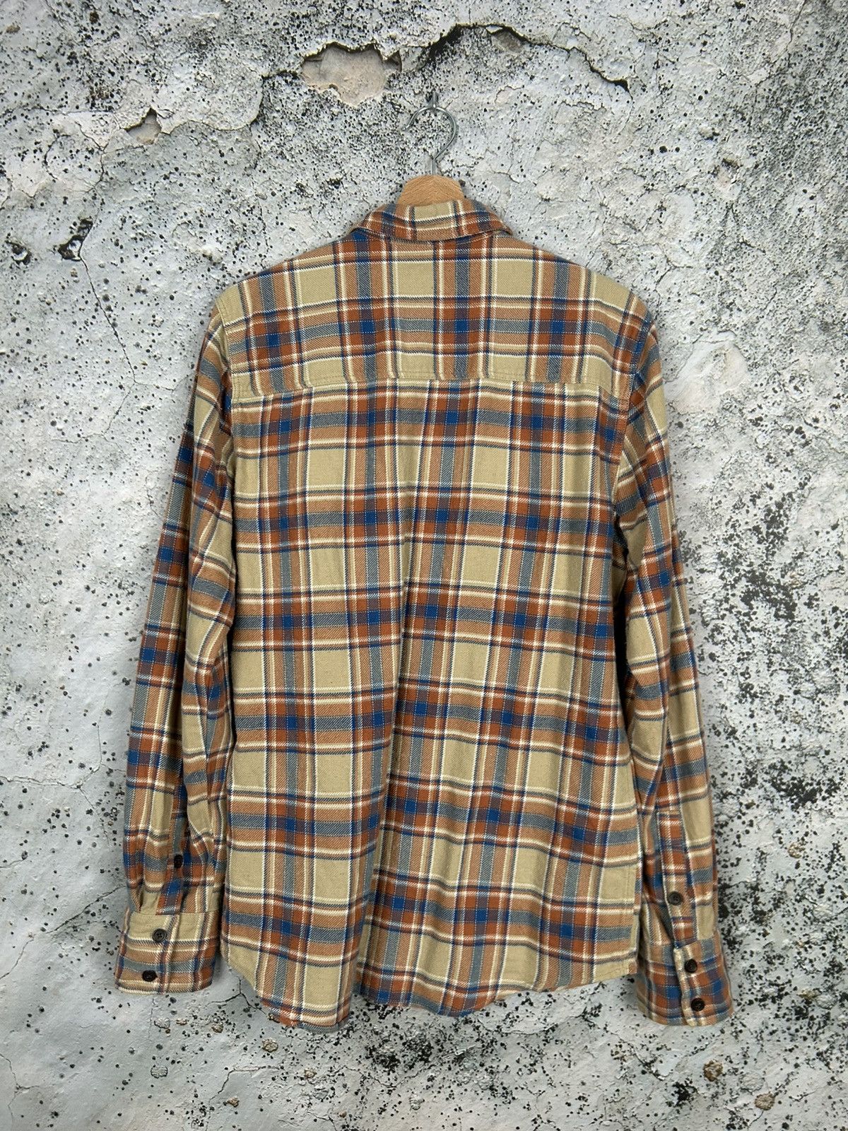 Nudie Jeans Nudie Jeans Beige Tartan Shirt Flannel Vintage Streetwear Size US M / EU 48-50 / 2 - 4 Thumbnail