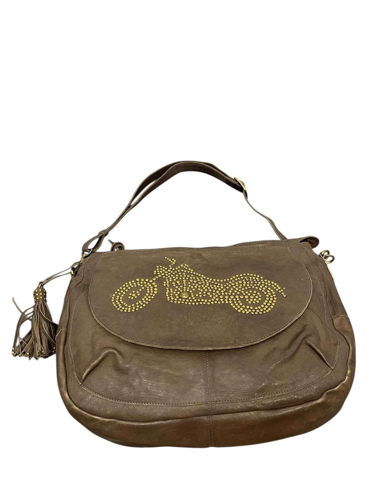 Genuine Leather Full Leather Cal’zzare Messenger Bag prada julius dior 8🟩 Size ONE SIZE - 5 Thumbnail