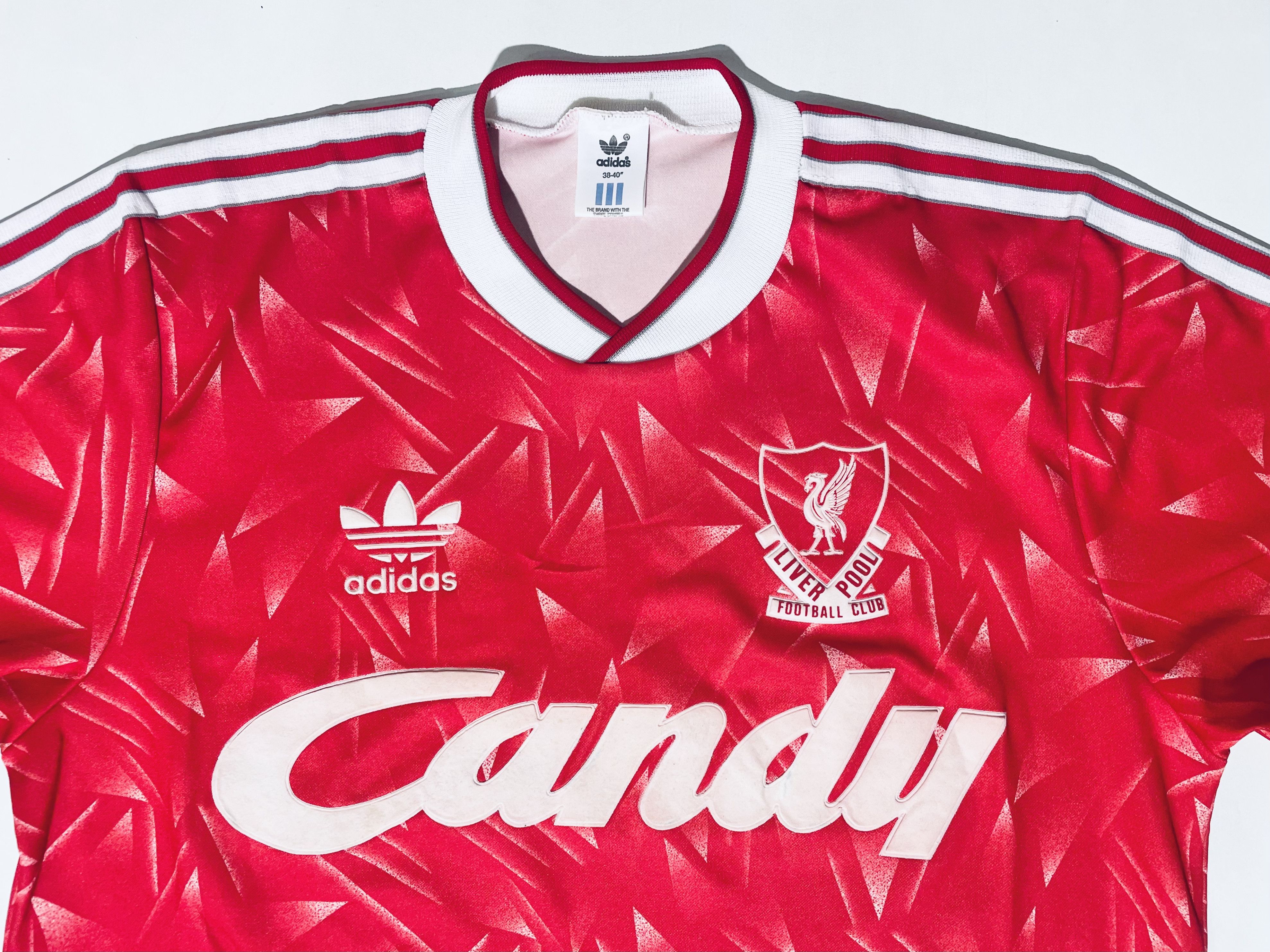 Adidas Liverpool Home 38/40" Shirt 1989 / 1991 Adidas Candy Size US M / EU 48-50 / 2 - 4 Thumbnail