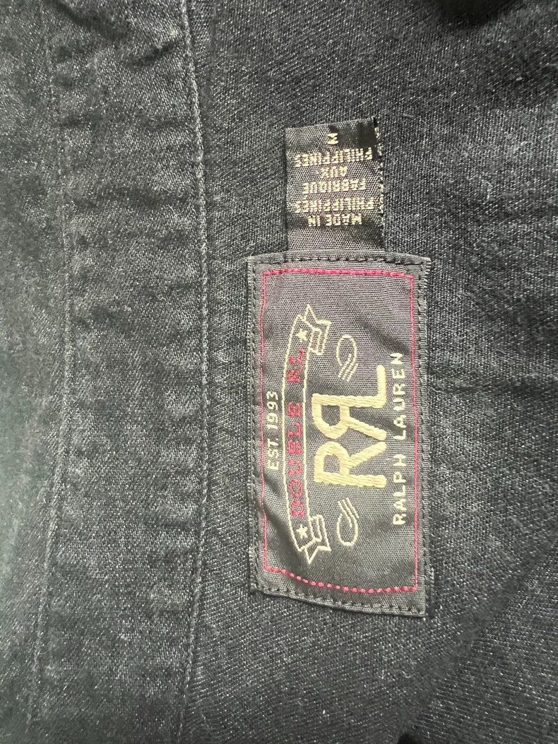 RRL Ralph Lauren RRL Ralph Lauren Diamond gemstone buckle black denim shirt Size US M / EU 48-50 / 2 - 5 Thumbnail