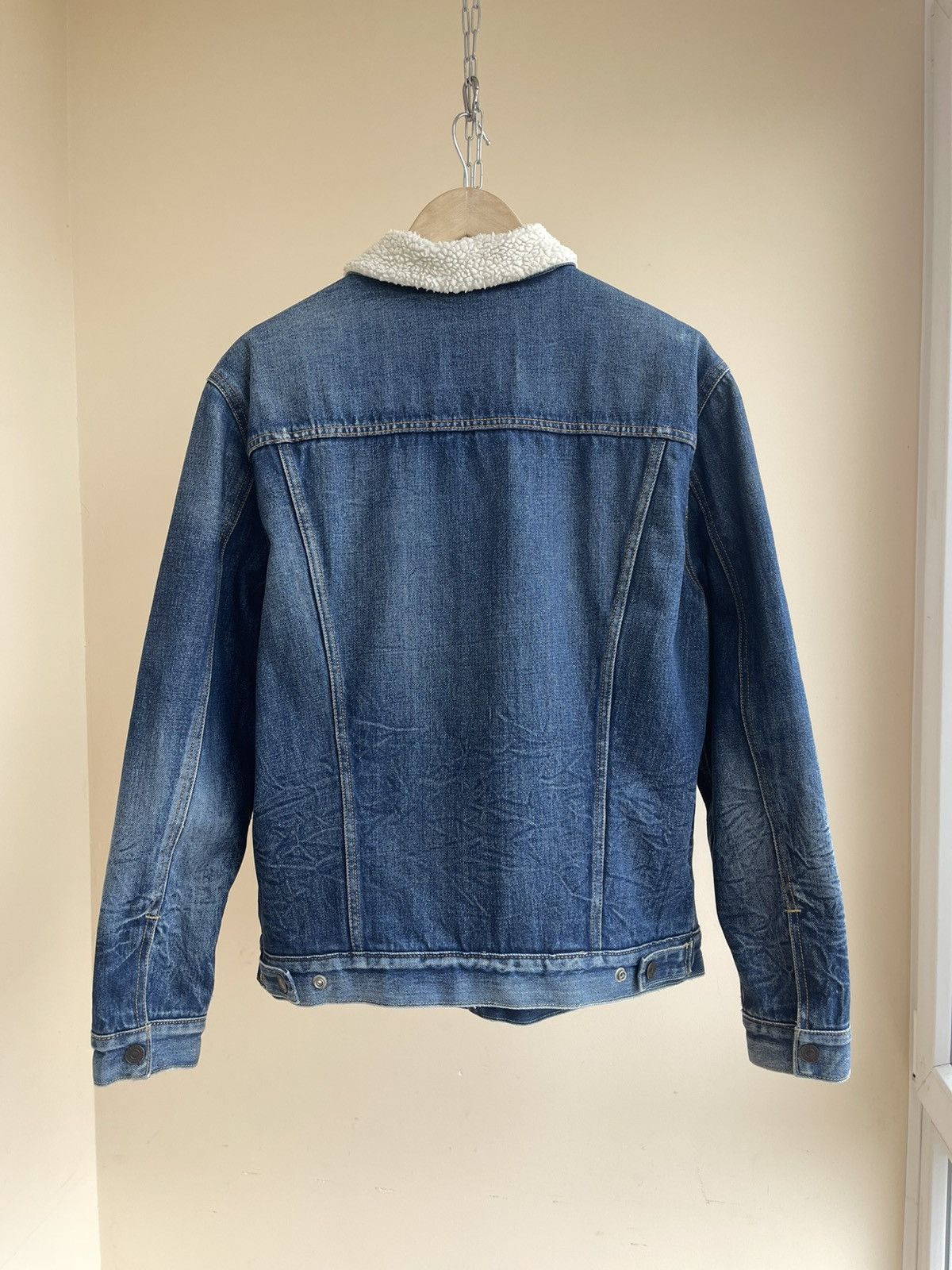 Levi's Levis Type 3 III Sherpa Trucker Washed Blue Denim Jacket Size US L / EU 52-54 / 3 - 2 Thumbnail