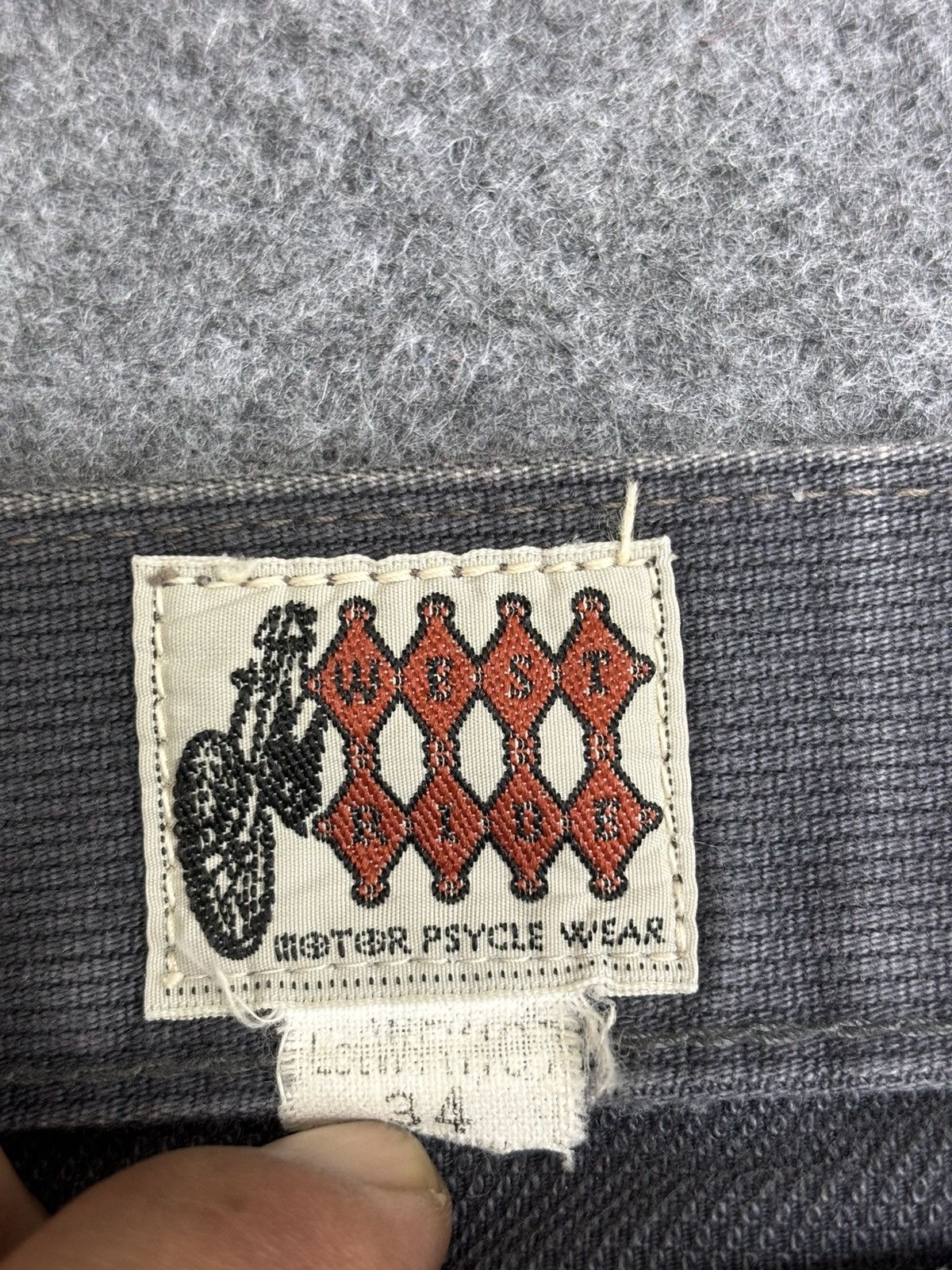 Japanese Brand 💥Flare💥WESTRIDE PSYCLE WEAR Chopper Westerner Denim F571 Size US 31 - 13 Thumbnail