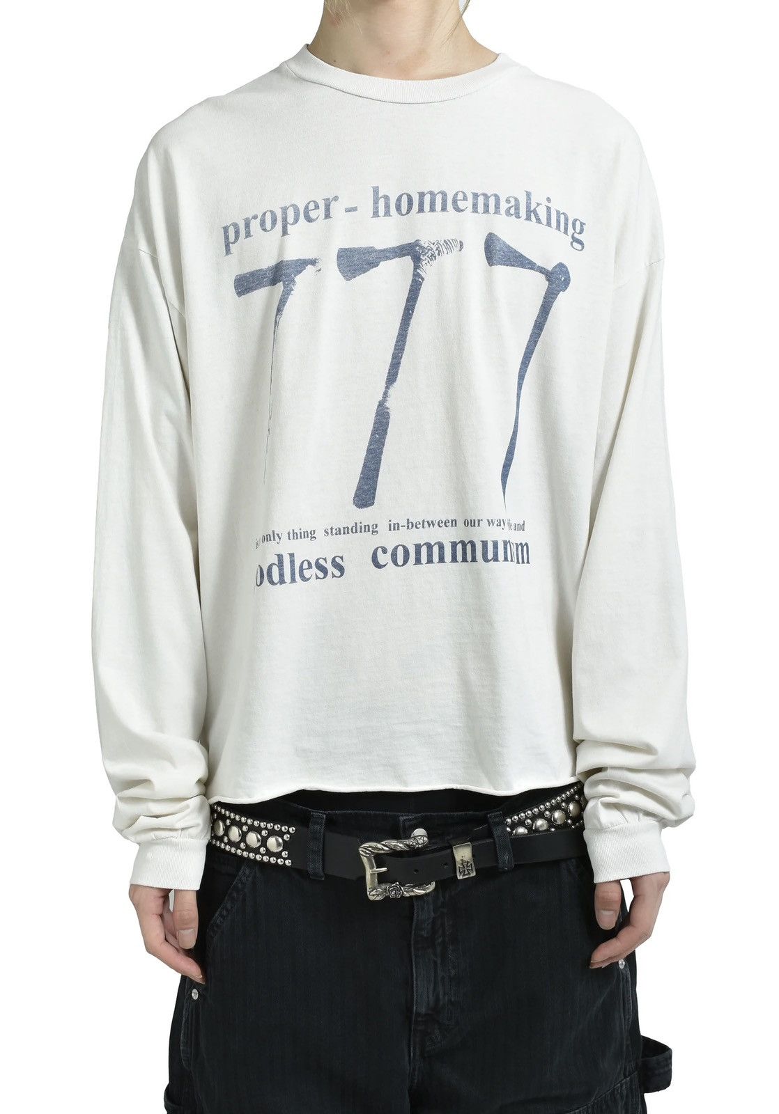 Enfants Riches Deprimes 777 LS T-SHIRT FADED WHITE Size US XL / EU 56 / 4 - 6 Thumbnail