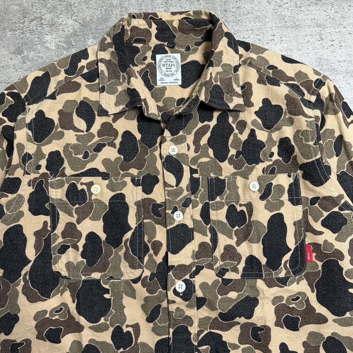 Wtaps Vintage Wtaps Camo Catton Flannel Size US S / EU 44-46 / 1 - 4 Thumbnail