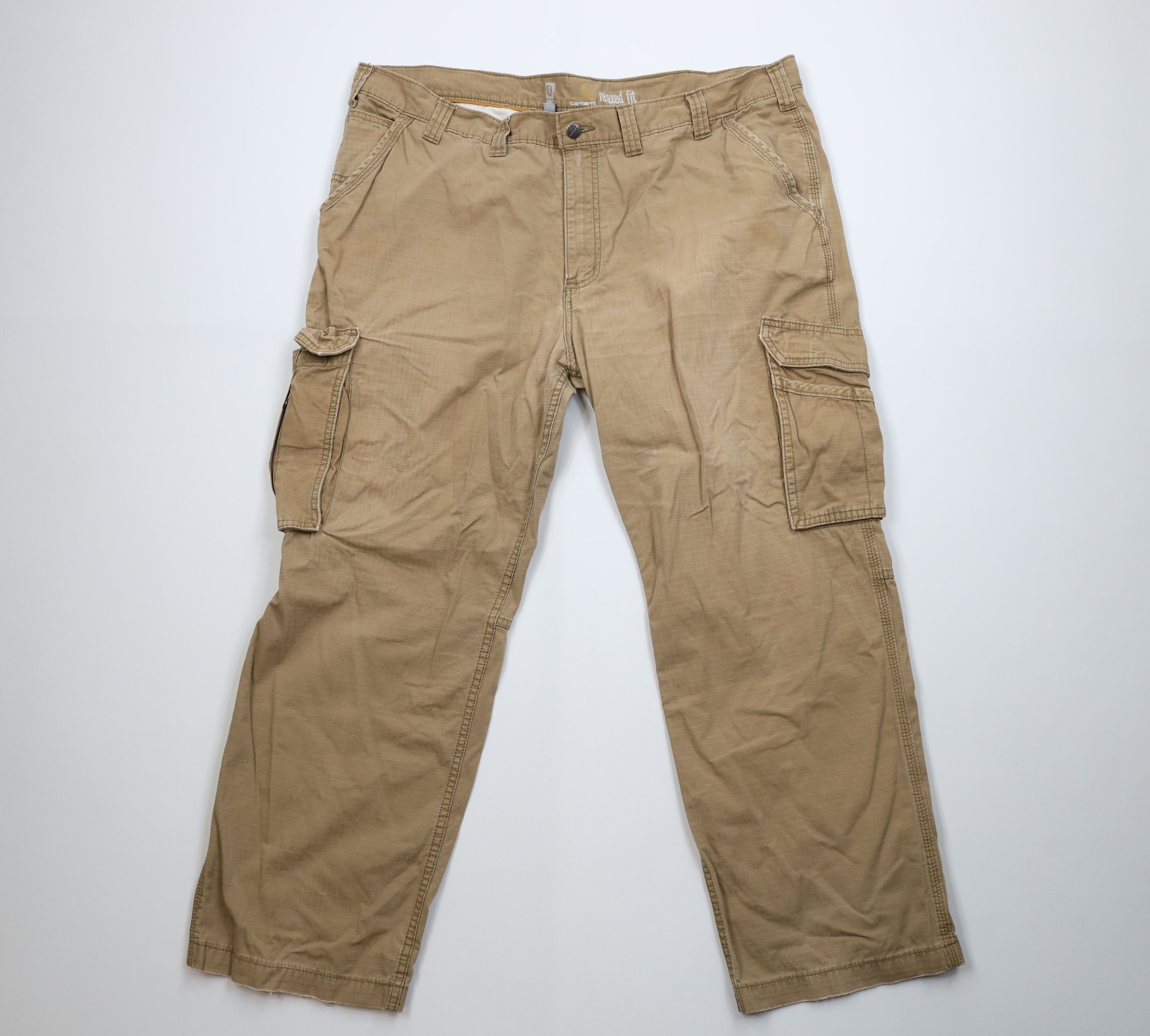 Carhartt Vintage Y2K Carhartt Fit Ripstop Wide Leg Cargo Pants Size US 44 / EU 60 - 1 Thumbnail