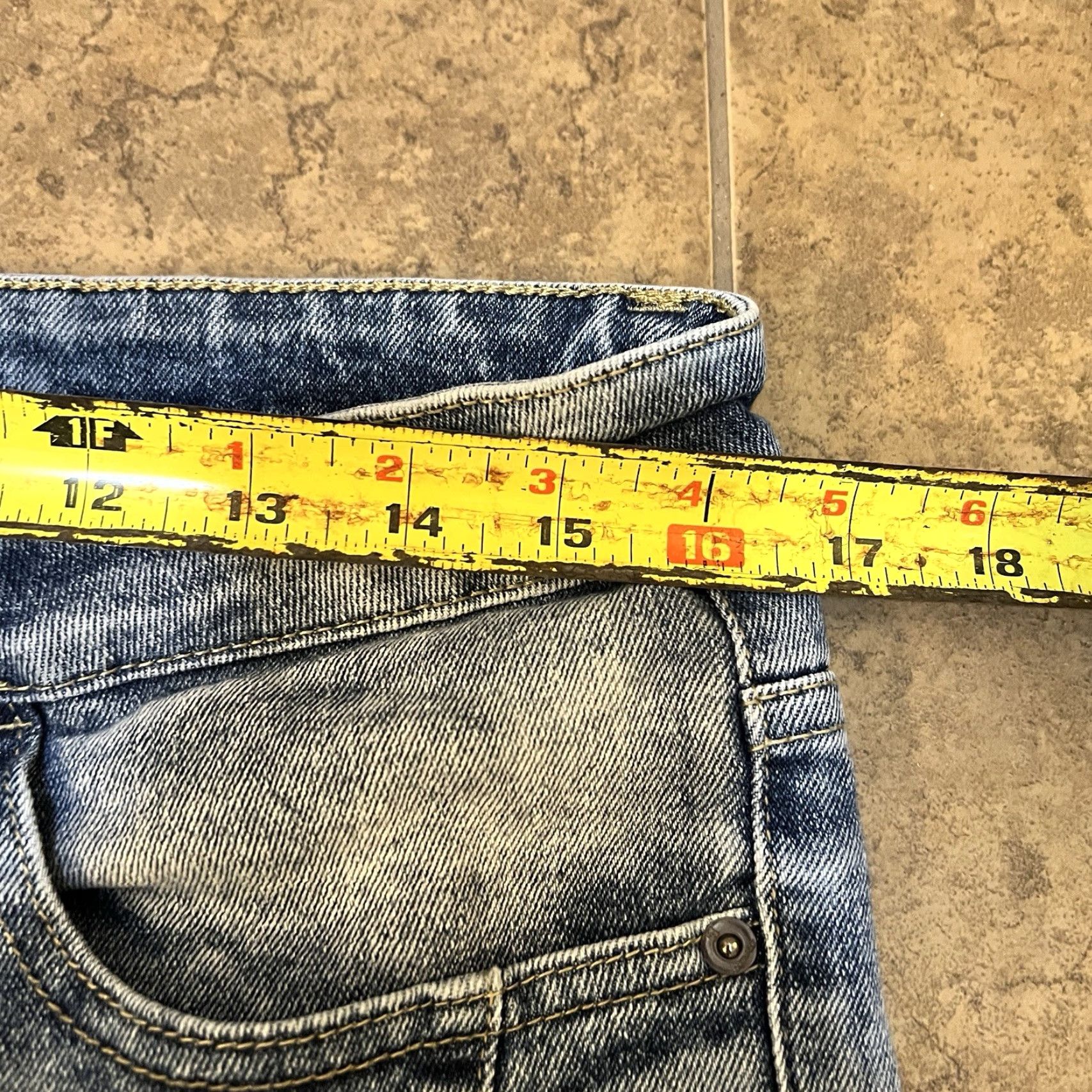 Southpole Southpole Slim Fit Stone Wash Moto Jean Shorts Men 32 Blue Denim 90s Grunge Hip Hop Casual Workwear 5-Pocket 11in Inseam Mens Size US 32 / EU 48 - 5 Thumbnail