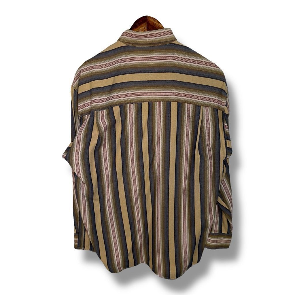 Gant GANT Brown and Green Chelsea Twill Button Down Shirt Size M Size US M / EU 48-50 / 2 - 9 Thumbnail
