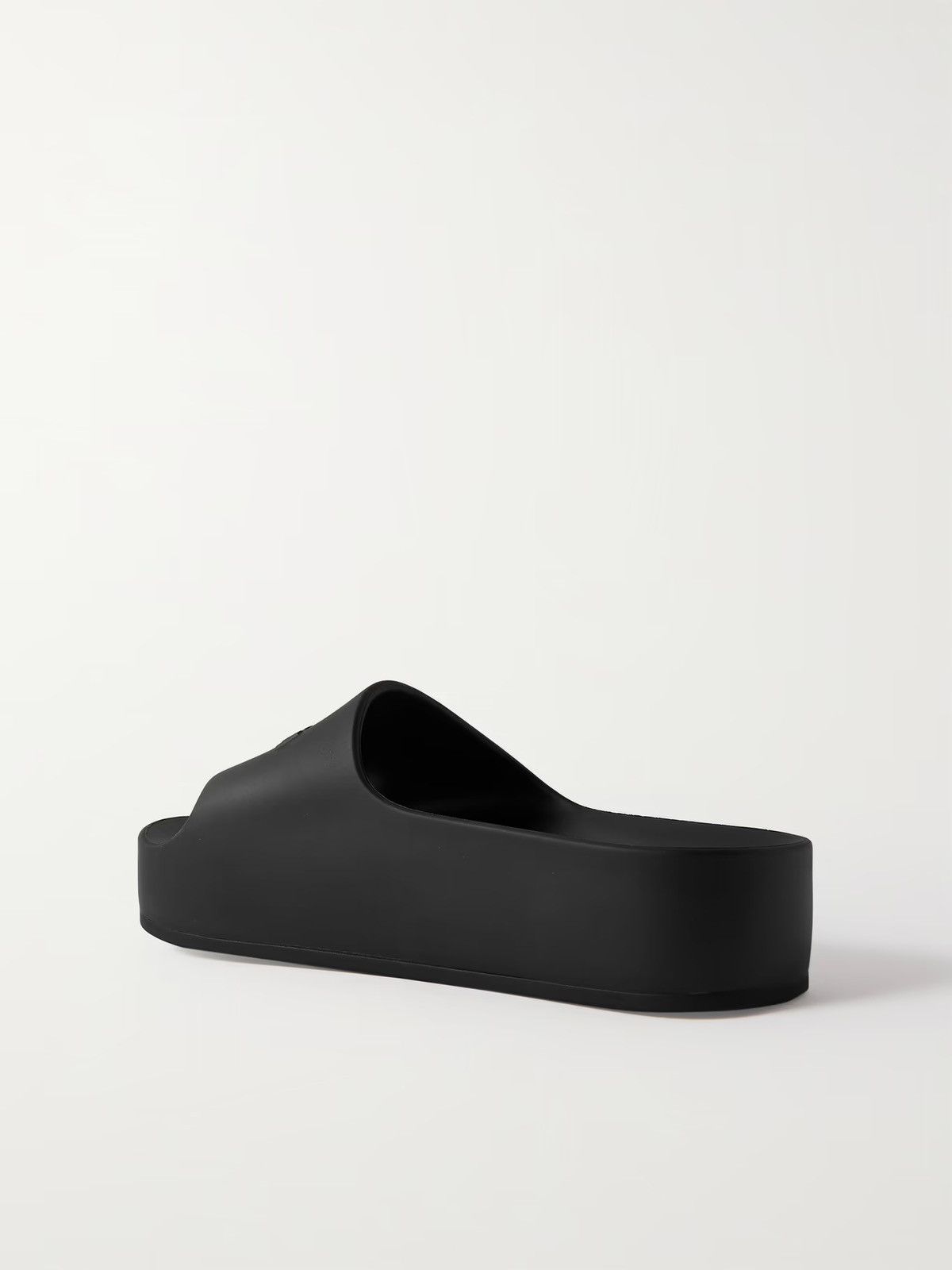 Balenciaga Balenciaga WOMEN'S CHUNKY SLIDE SANDAL IN BLACK rubber Size US 11 / IT 41 - 5 Thumbnail