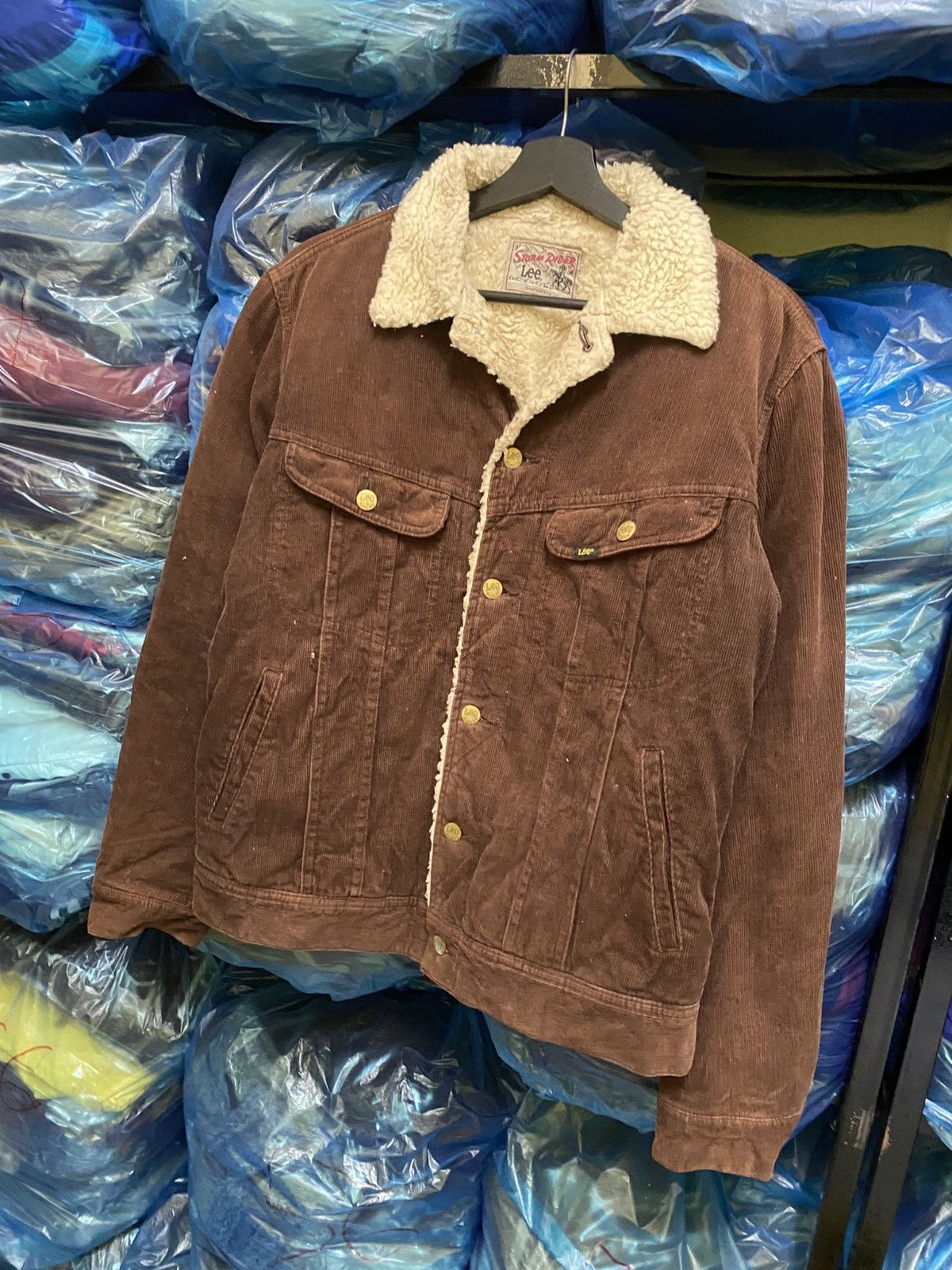 Lee Vintage Lee Storm Rider Corduroy Sherpa Jacket Brown – Men’s Size US L / EU 52-54 / 3 - 4 Thumbnail