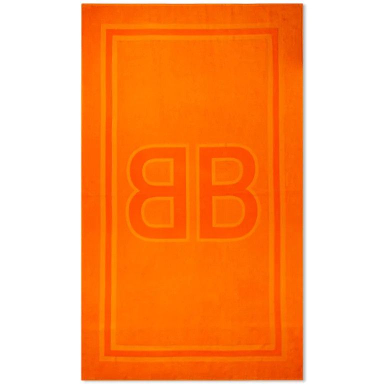 Balenciaga o1mt1gz0924 Size: OS / BB Beach Towel in Orange Size ONE SIZE - 1 Thumbnail