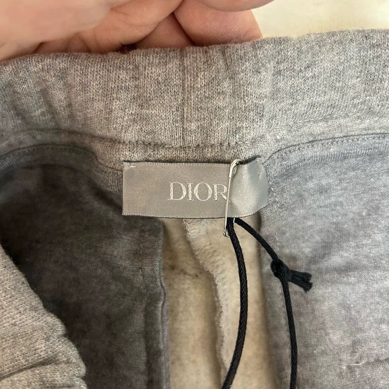 Dior Dior SizeS Gray embroidered logo casual five-piece pants Size US 29 - 3 Thumbnail