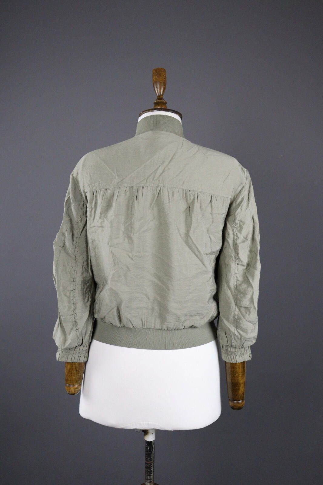 Allsaints AllSaints Gray Designed Tyne Angie Bomber Jacket Size S Size S / US 4 / IT 40 - 6 Thumbnail