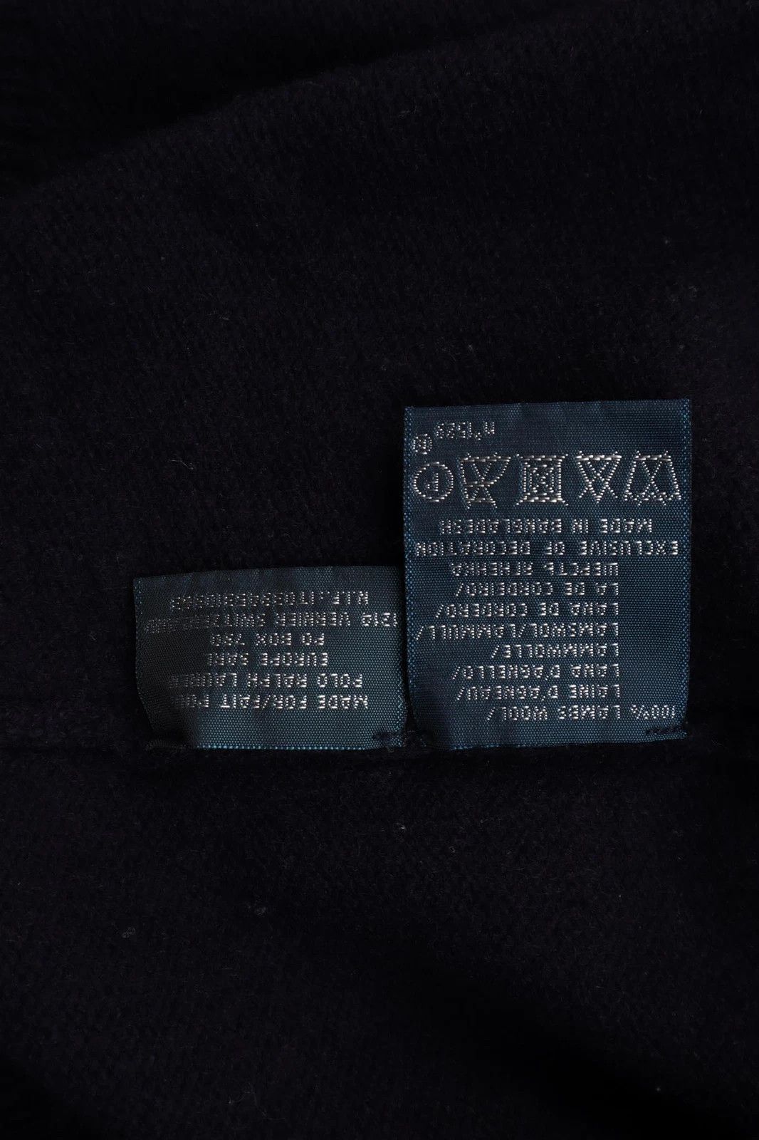 Polo Ralph Lauren Polo Ralph Lauren V-Neck Lambswool Sweater Navy Blue Size US M / EU 48-50 / 2 - 4 Thumbnail