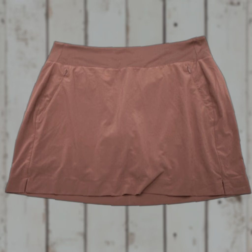 Athleta Athleta Skort Shirt Brown 14 Women Pockets Zipper Short 5483 Size 36" / US 14 / IT 50 - 1 Thumbnail