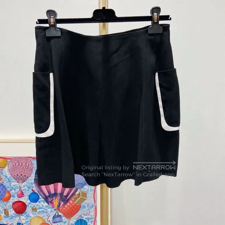 Fendi Fendi Double-breasted Black Skirt Size 24" / US 00 / IT 34 - 2 Thumbnail