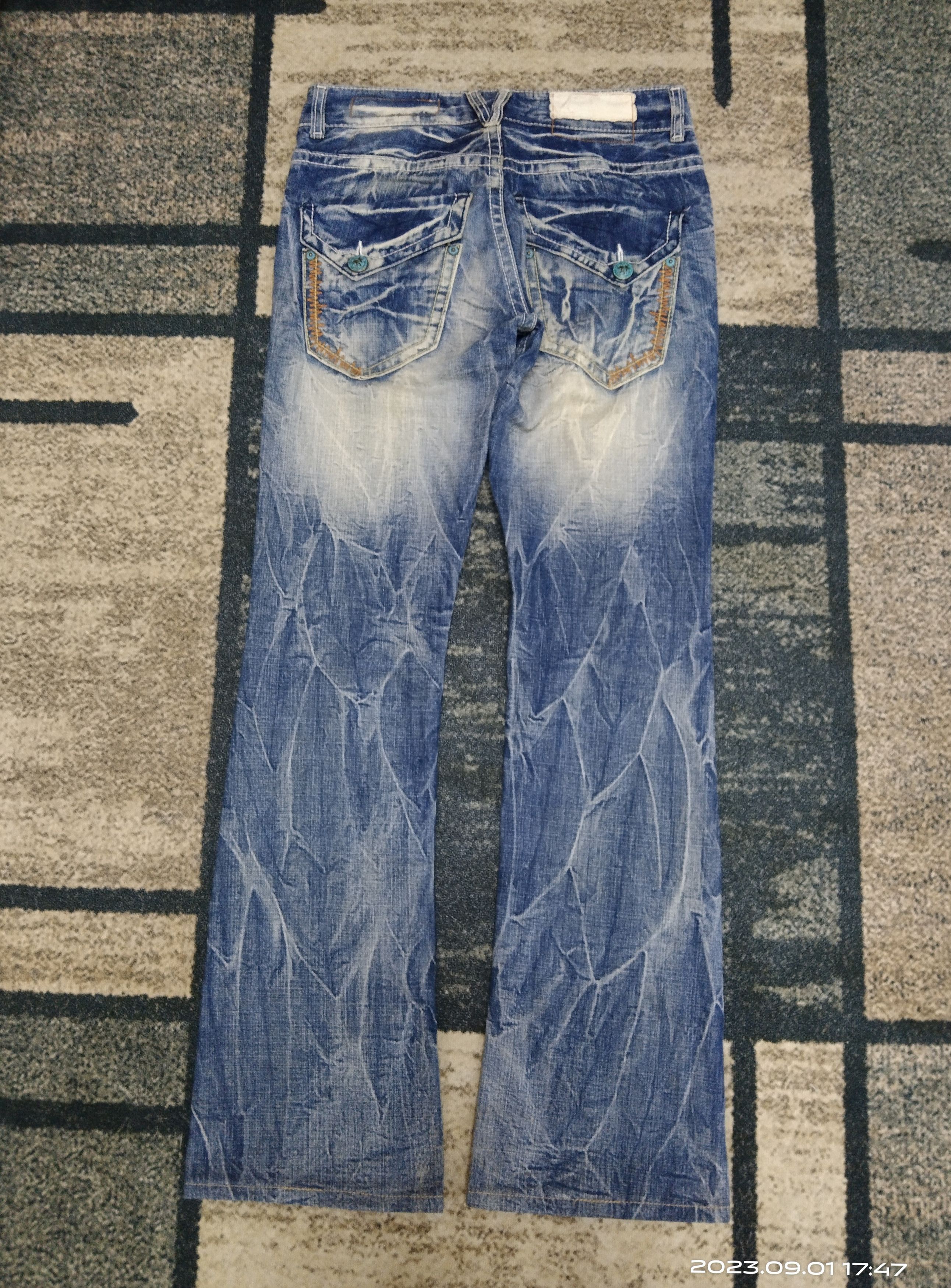 Japanese Brand FLARE SICK PURE PERADISE DENIM PANTS Size US 29 - 3 Thumbnail