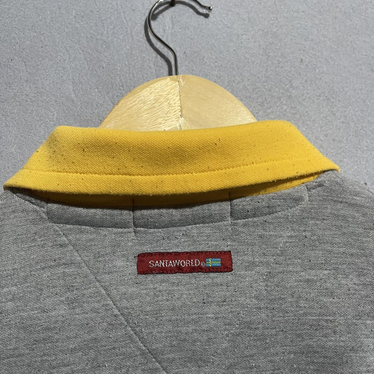 Vintage Vintage 90s Santaworld Sweden Rugby Sweatshirt Yellow/Grey Size US M / EU 48-50 / 2 - 7 Thumbnail