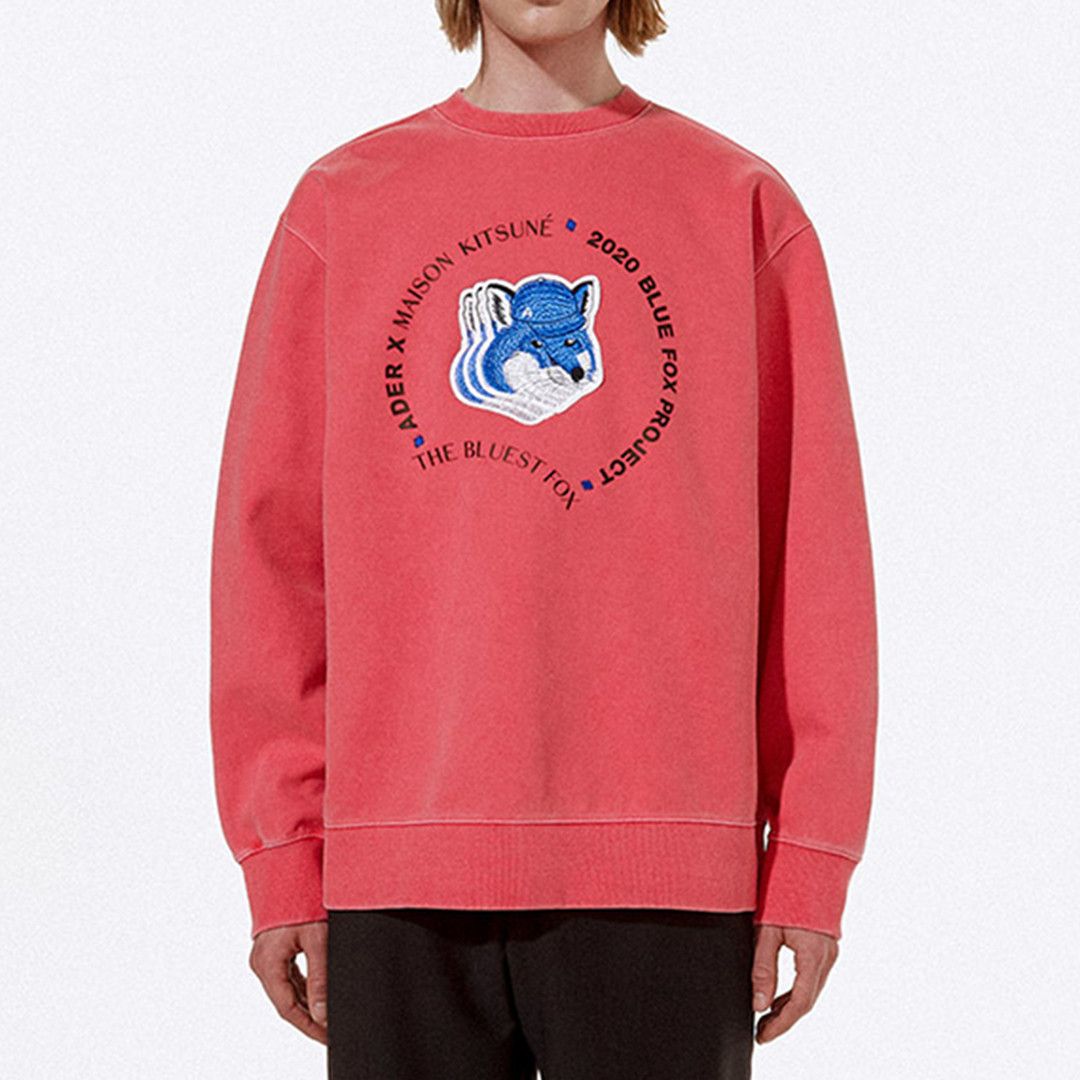 Maison Kitsune Maison Kitsune x Ader Error Triple Fox Head Sweatshirt |  Grailed