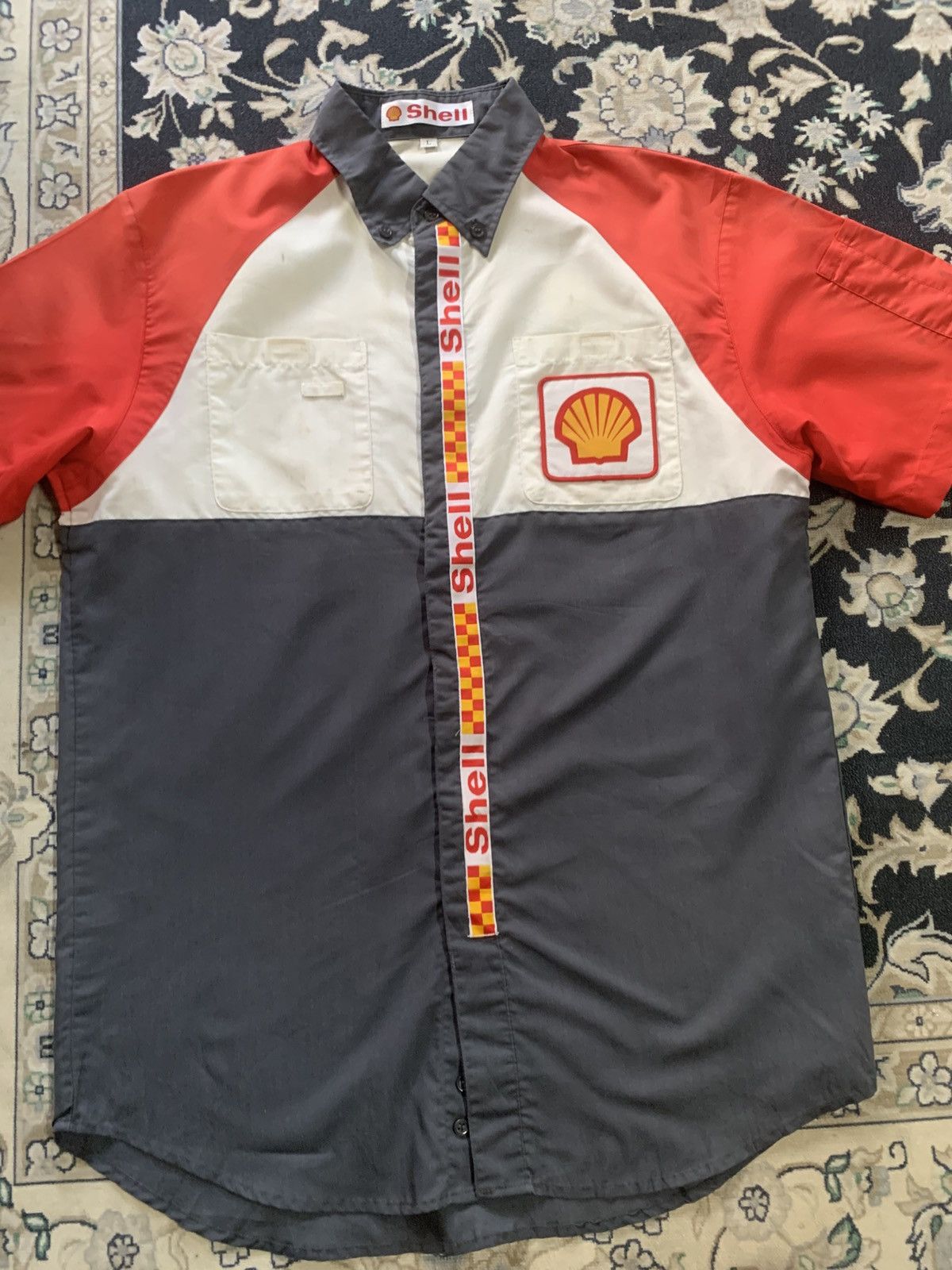 Vintage VINTAGE SHELL SHIRT Size US L / EU 52-54 / 3 - 7 Thumbnail