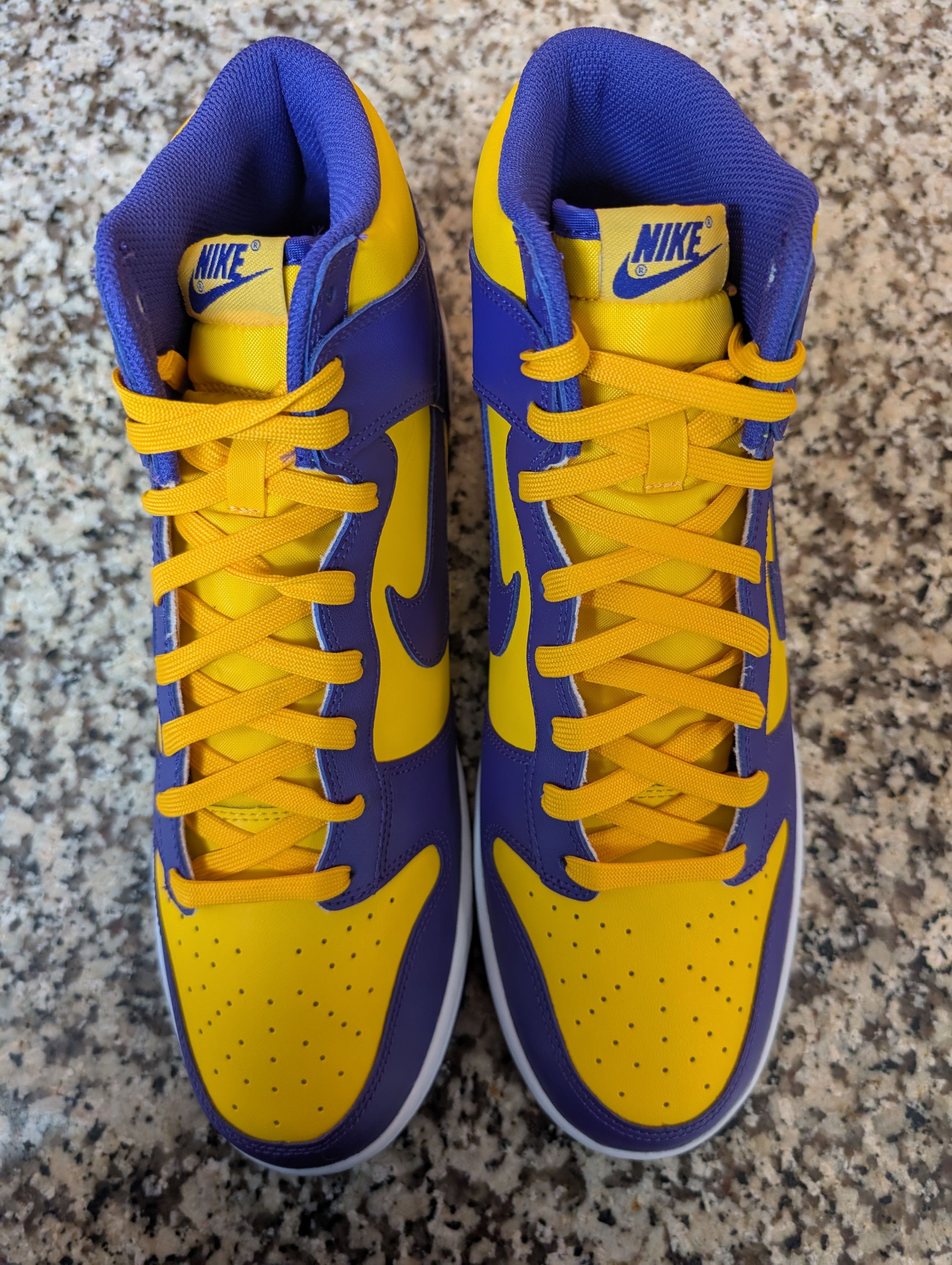 Nike Nike Dunk High Retro " Lakers " Size US 13 / EU 46 - 1 Thumbnail