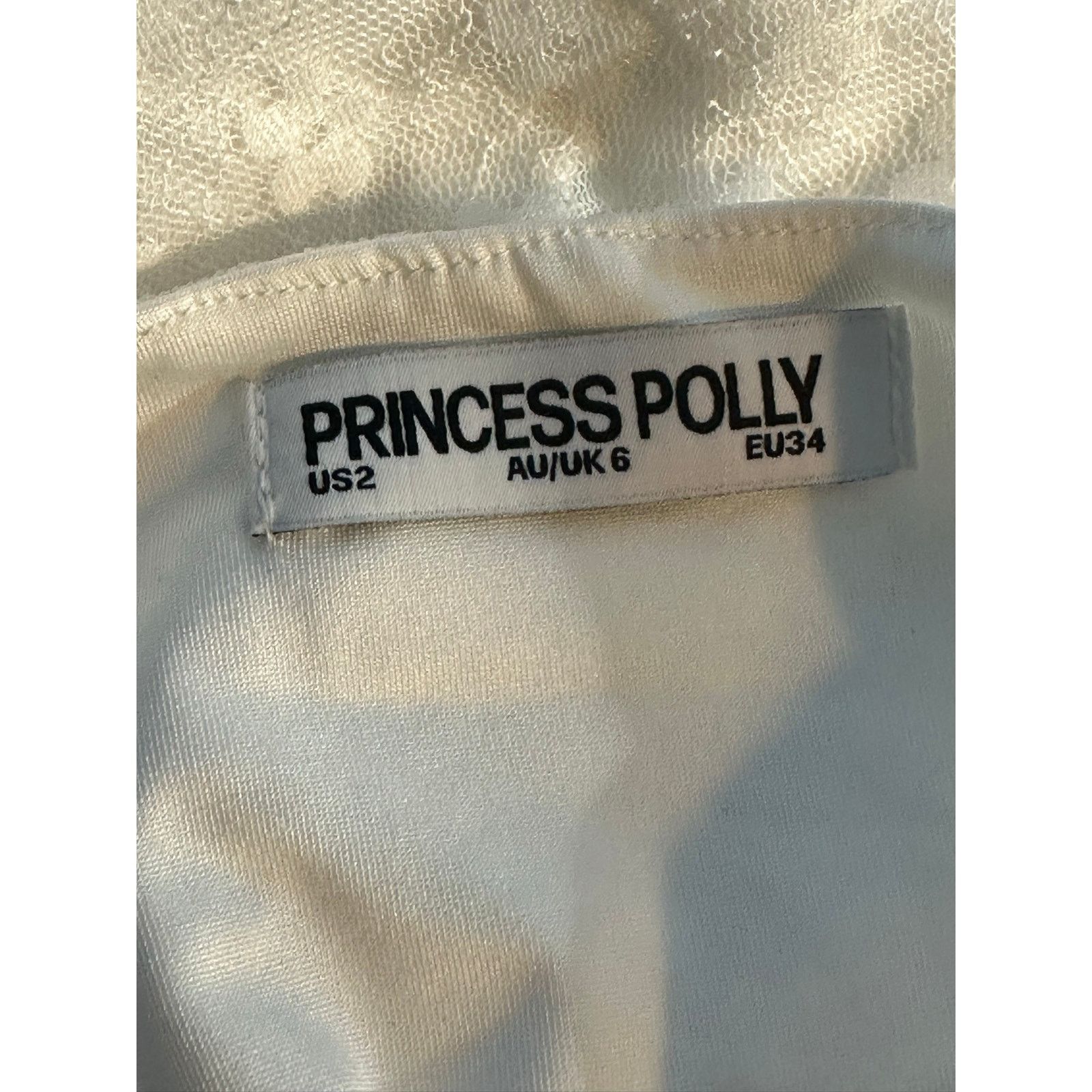 PRINCESS POLLY Princess Polly Martiney twisted white tank top size 2 Size XS / US 0-2 / IT 36-38 - 3 Thumbnail