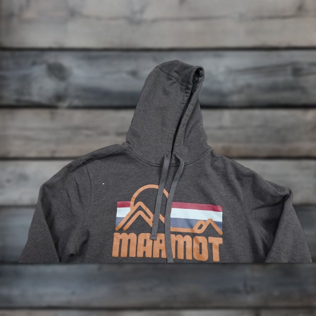 Marmot Marmot Sweatshirt Mens Large Gray Fleece Pullover Logo Graphic Print Outdoor Hiking Cold Weather Shirt Size US M / EU 48-50 / 2 - 1 Thumbnail