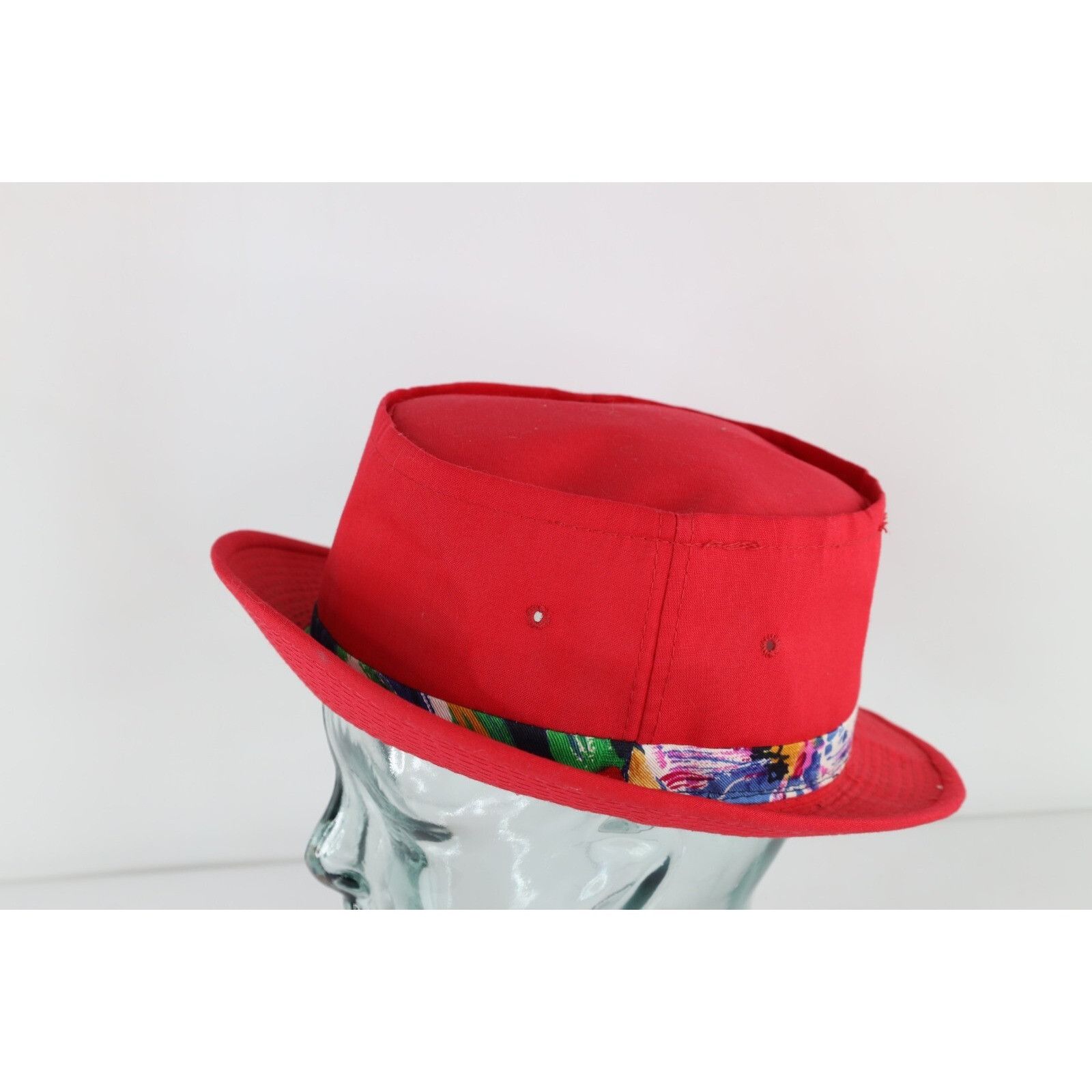 Vintage Vintage 80s 90s Streetwear Rainbow Band Roll Top Bucket Hat Size ONE SIZE - 2 Thumbnail