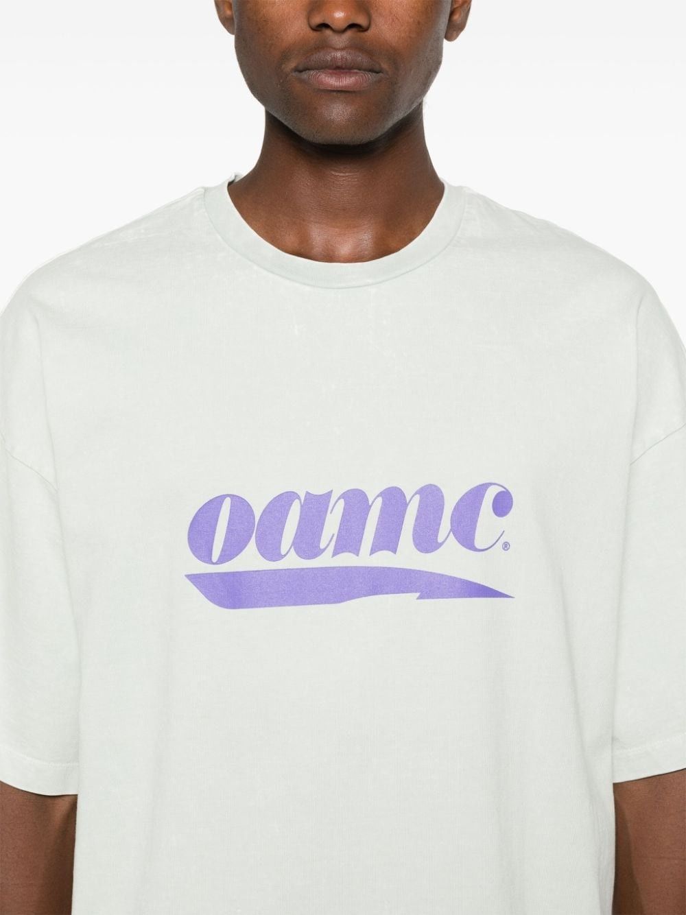 OAMC o1y0225 Logo Crewneck T-Shirt in Light Green Size US S / EU 44-46 / 1 - 2 Thumbnail