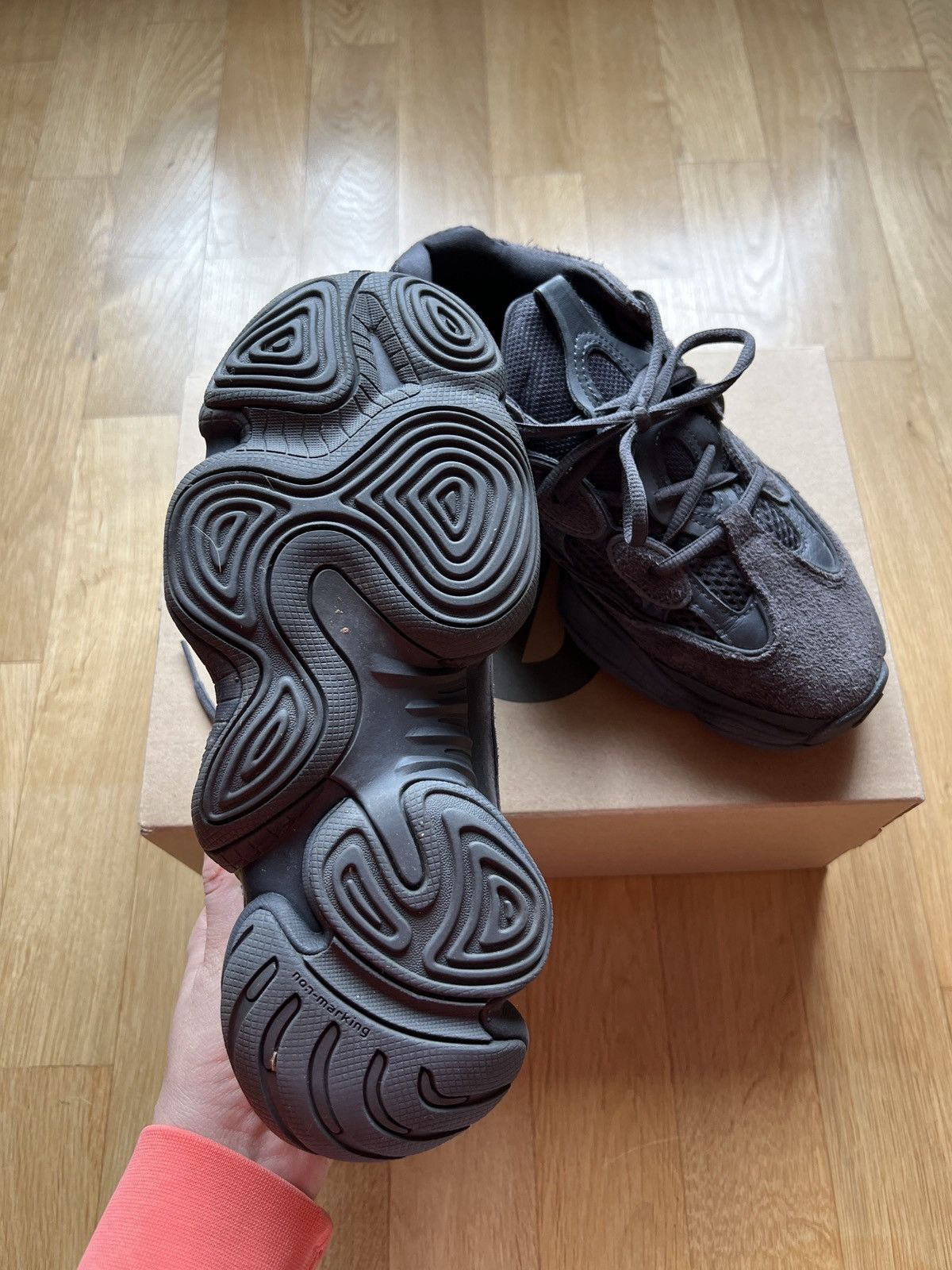 Yeezy Adidas yeezy boost 500 black sneakers Size US 7 / EU 40 - 8 Thumbnail